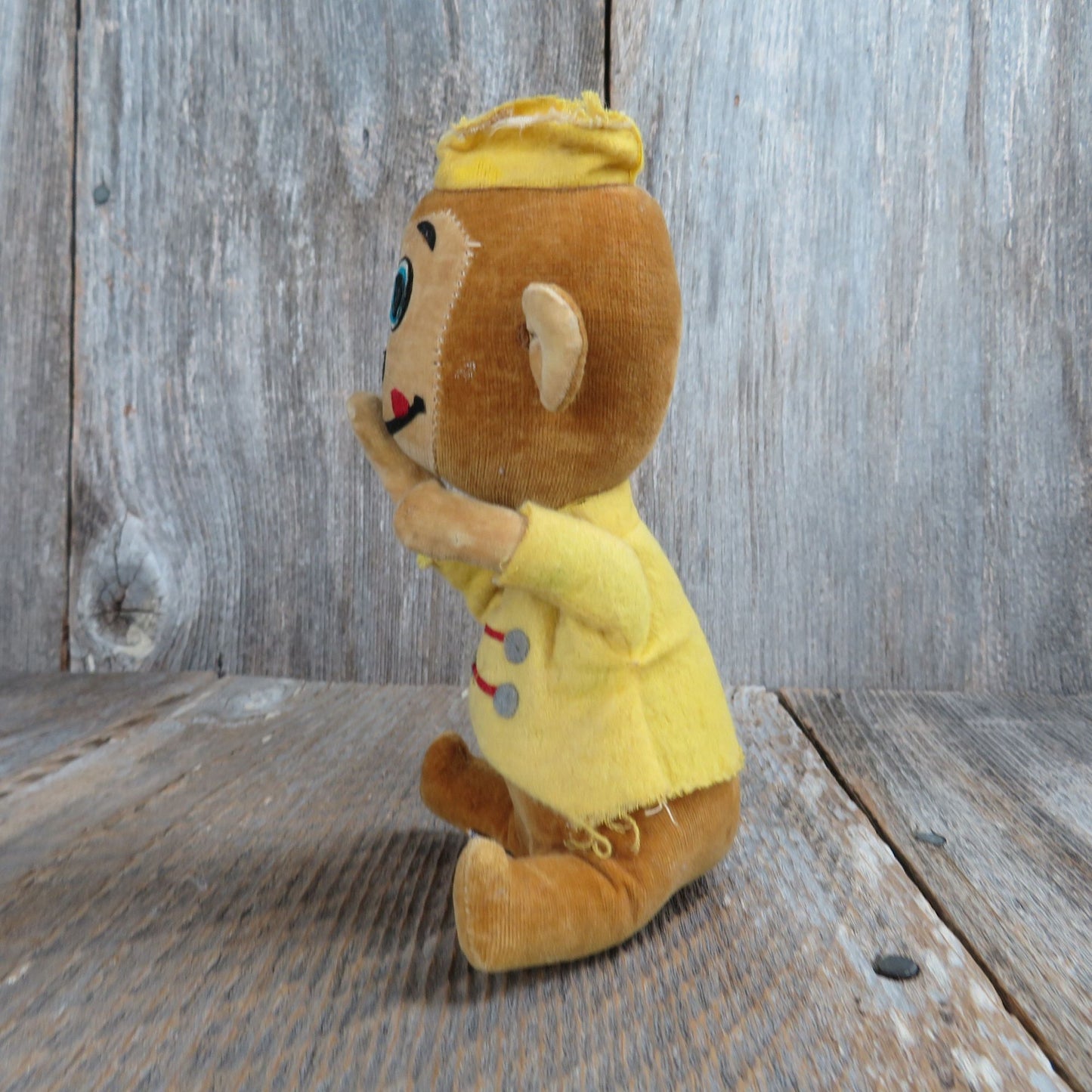 Monkey Circus Clown Plush Dakin Straw Wood Filled Dream Pets Made in Japan Velour Felt Stuffed Animals
