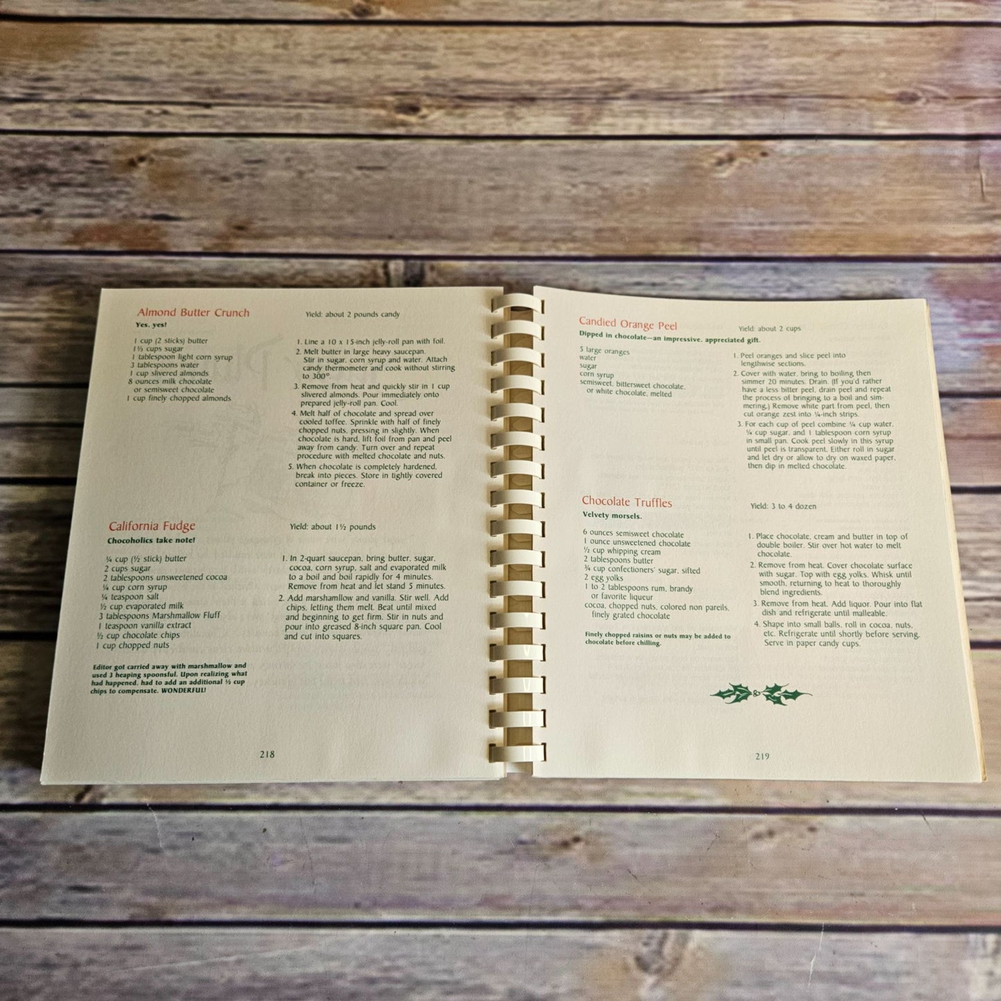 Vintage Christmas Cookbook Christmas Dinner Recipes 1990 Mystic Seaport Museum Members Spiral Bound Paperback Conneticut