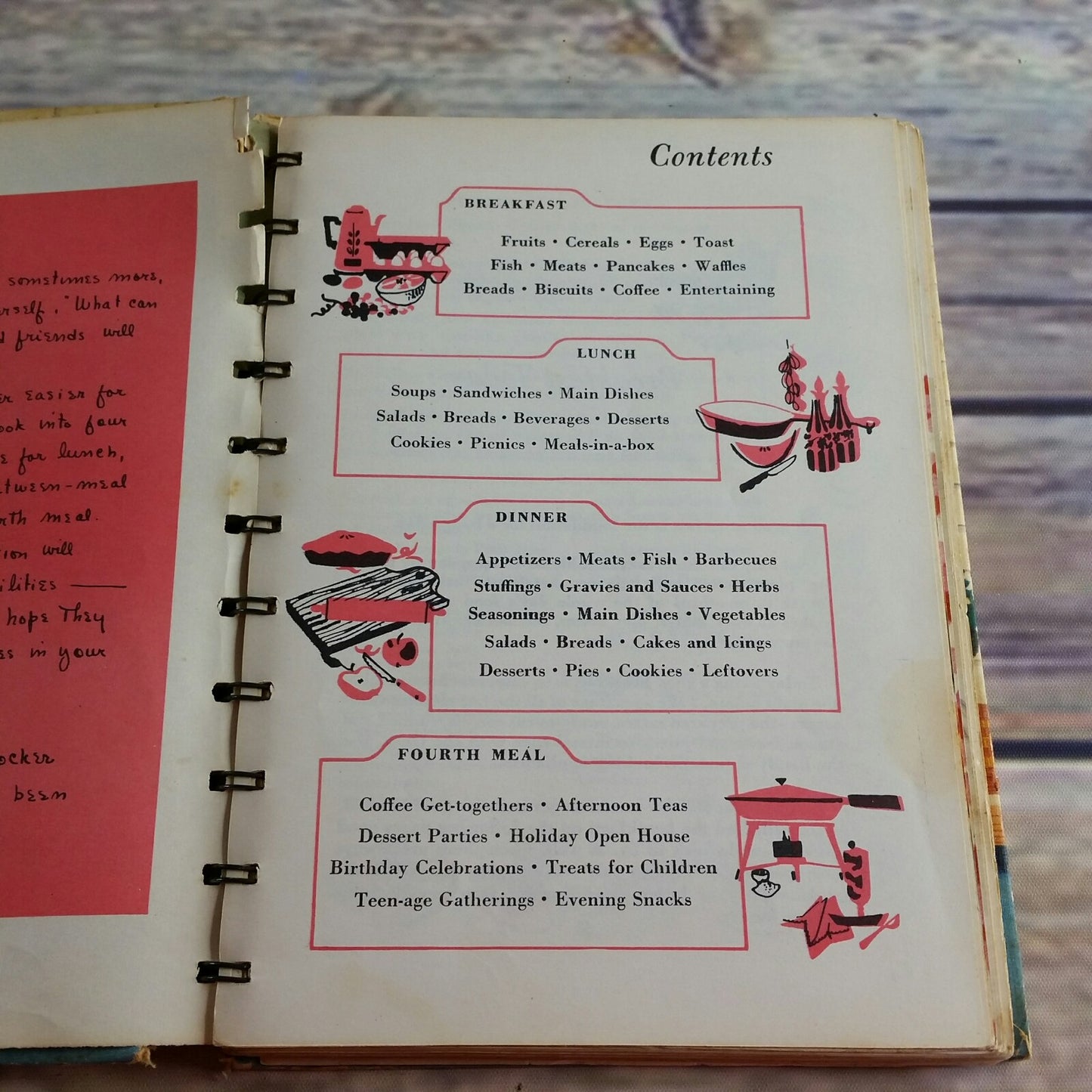 Vintage Betty Crocker Cook Book Good and Easy 1954 Recipes Spiral Bound Hardcover