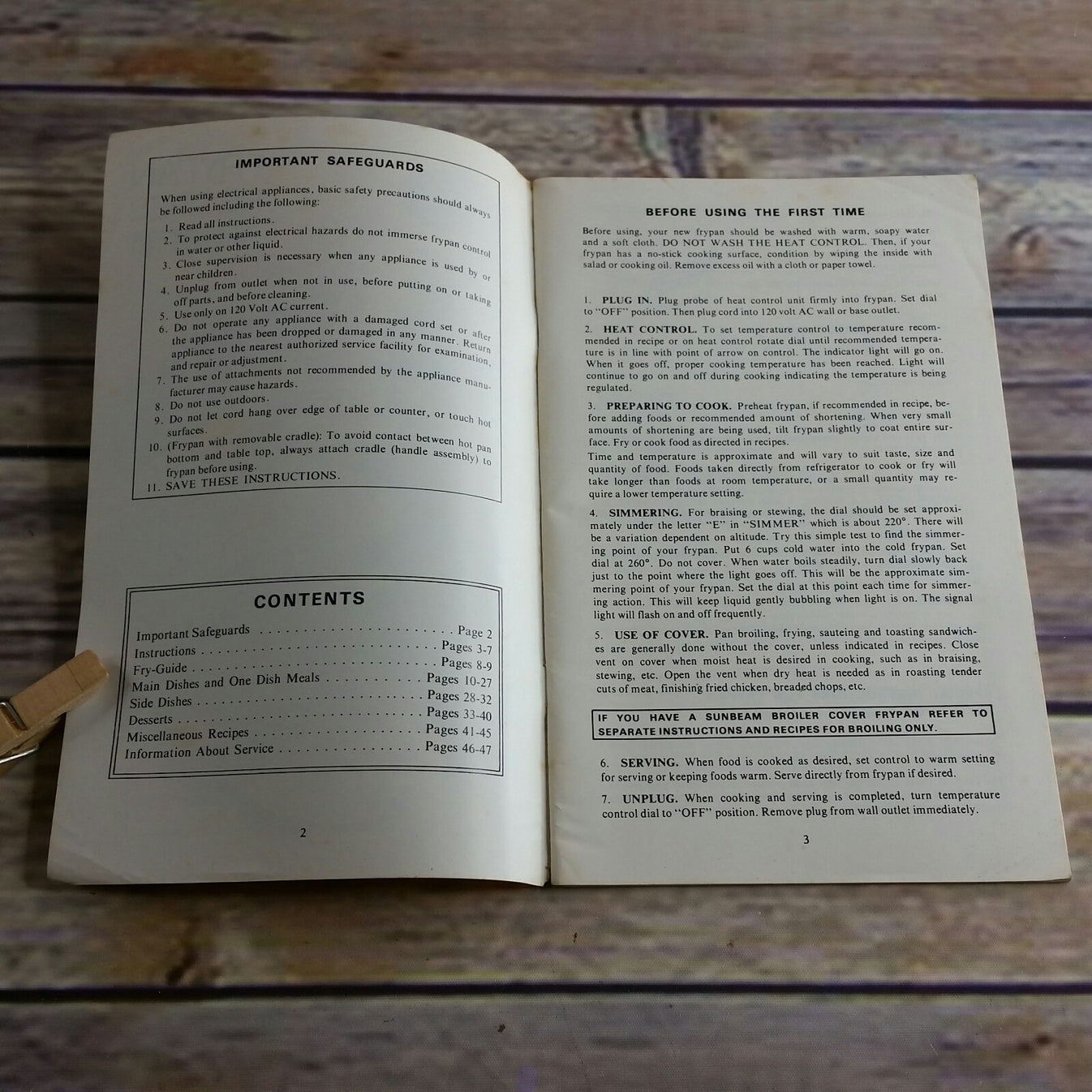 Sunbeam Frypan Vintage Cookbook Recipes and Instructions Manual 1975 P At Grandma's Table