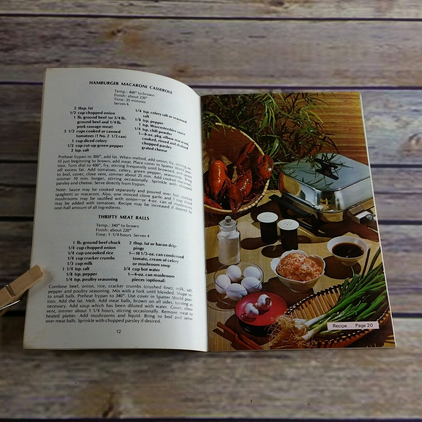 Sunbeam Frypan Vintage Cookbook Recipes and Instructions Manual 1975 P At Grandma's Table