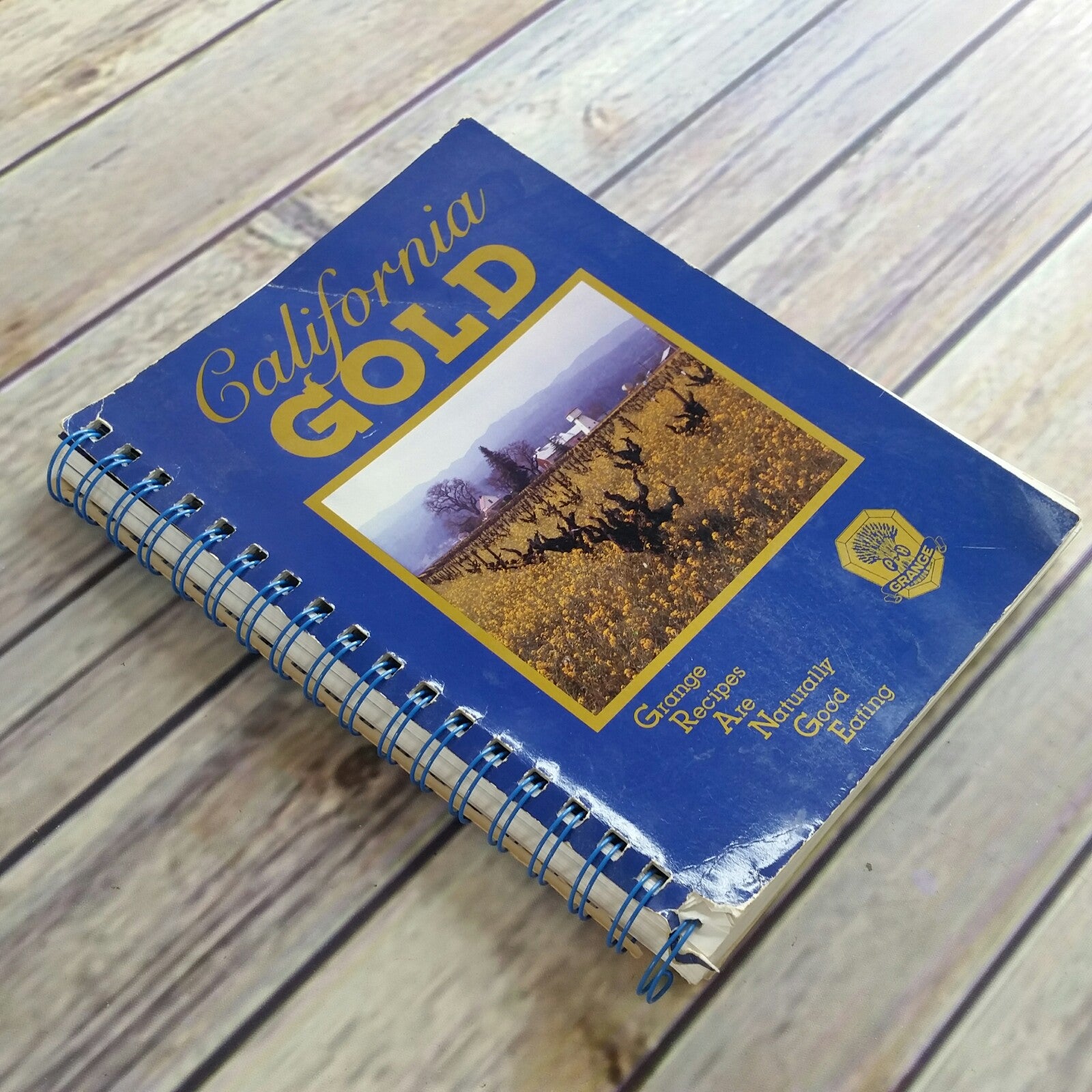 Vintage Northern California Cookbook Gold State Grange Recipes Rural State 1992 Spiral Bound - At Grandma's Table