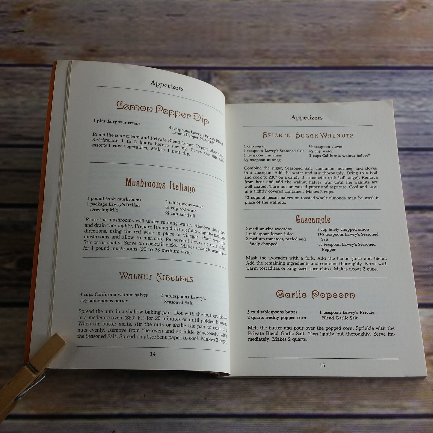 Vintage Cookbook Lawry's Foods Cooking Secrets Your Mother Never Told You 1977 Paperback