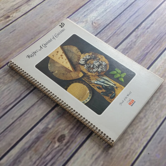 Vtg Cookbook Recipes A Quintet of Cuisines Time Life Books Foods of the World 1970 Spiral Bound