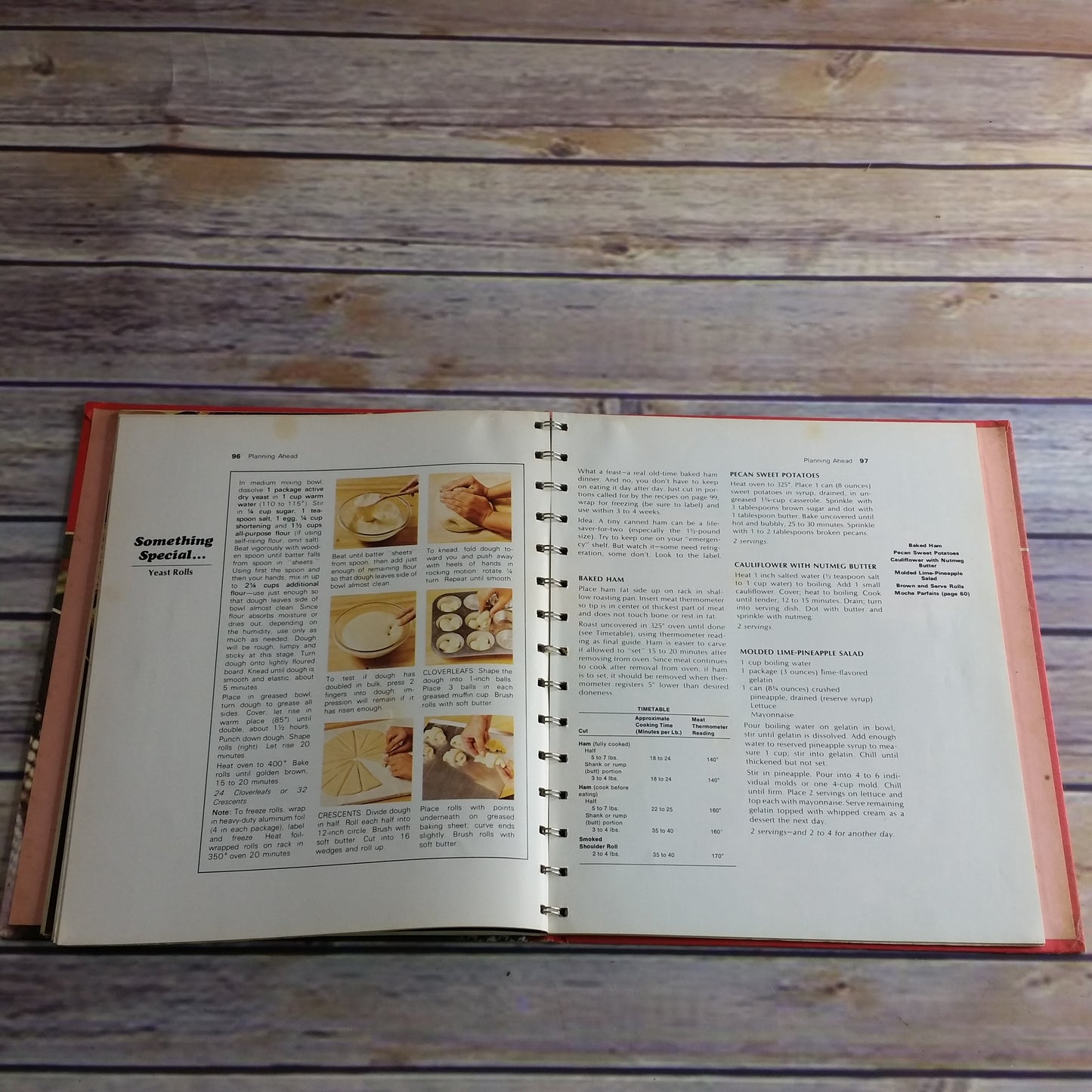 Vintage Cookbook Betty Crocker Dinner For Two 1974 4th Printing Red Hardcover Spiral Bound