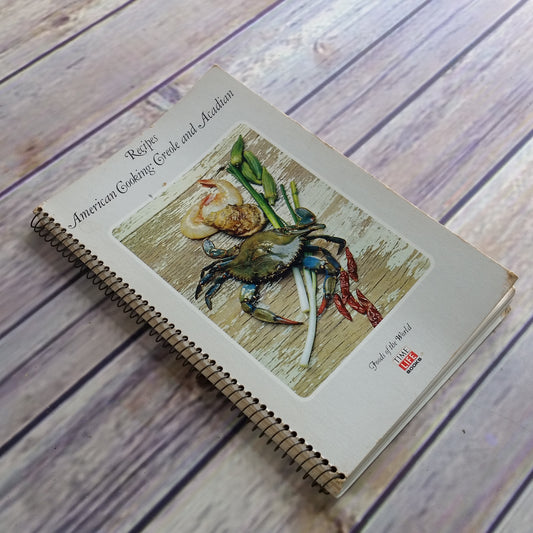 Vtg Acadian Cookbook American Cooking Creole and Acadian Time Life Books Foods of the World 1971 Spiral Bound Creole Recipes Acadian Recipes