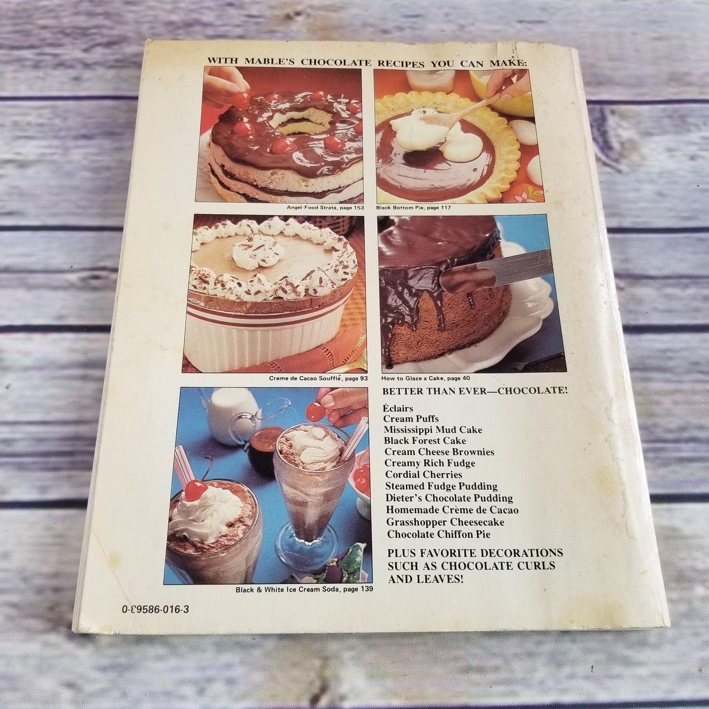 Vintage Cookbook Chocolate Cookery Recipes HP Books Mable Hoffman 1978 Paperback Book Cakes Cookies Candies Custards Souffles