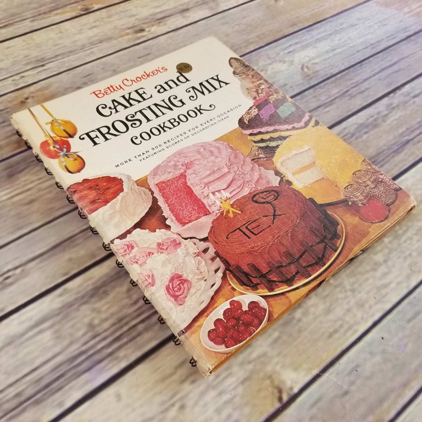 Vintage Cookbook Betty Crocker Cake and Frosting Mix 1966 First Edition First Printing Hardcover Spiral Bound