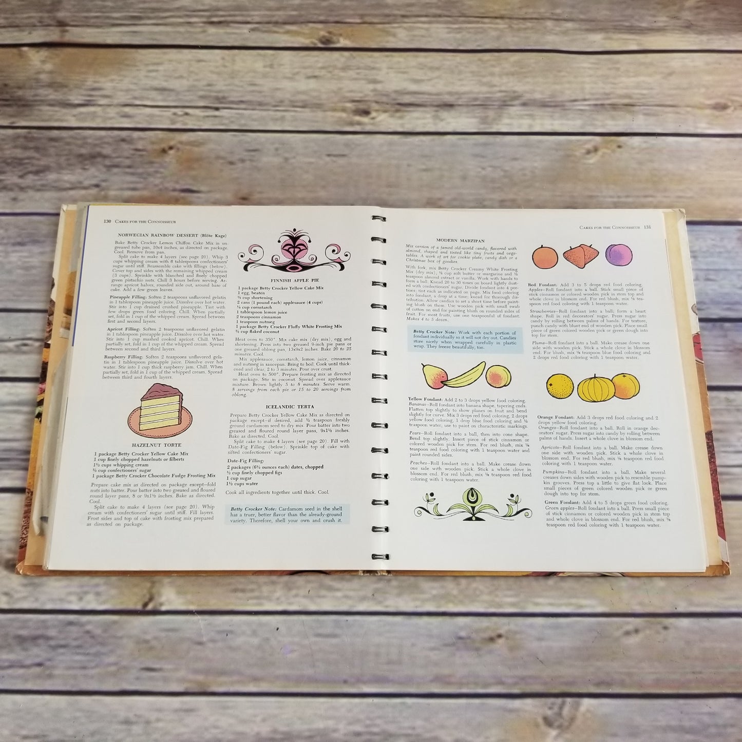 Vintage Cookbook Betty Crocker Cake and Frosting Mix 1966 First Edition First Printing Hardcover Spiral Bound