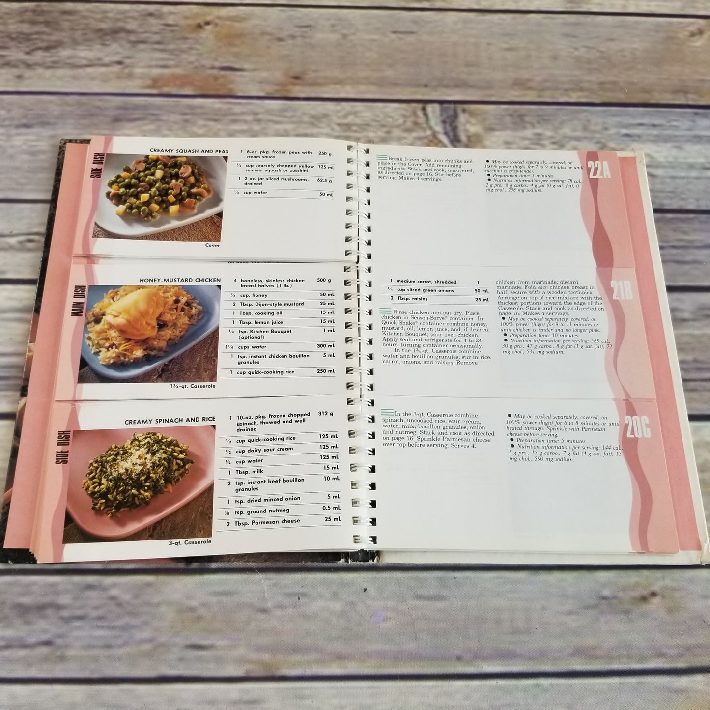 Vintage Cookbook Tupperware Stack Cooked Meals 1990 Recipes Spiral Bound Hardcover