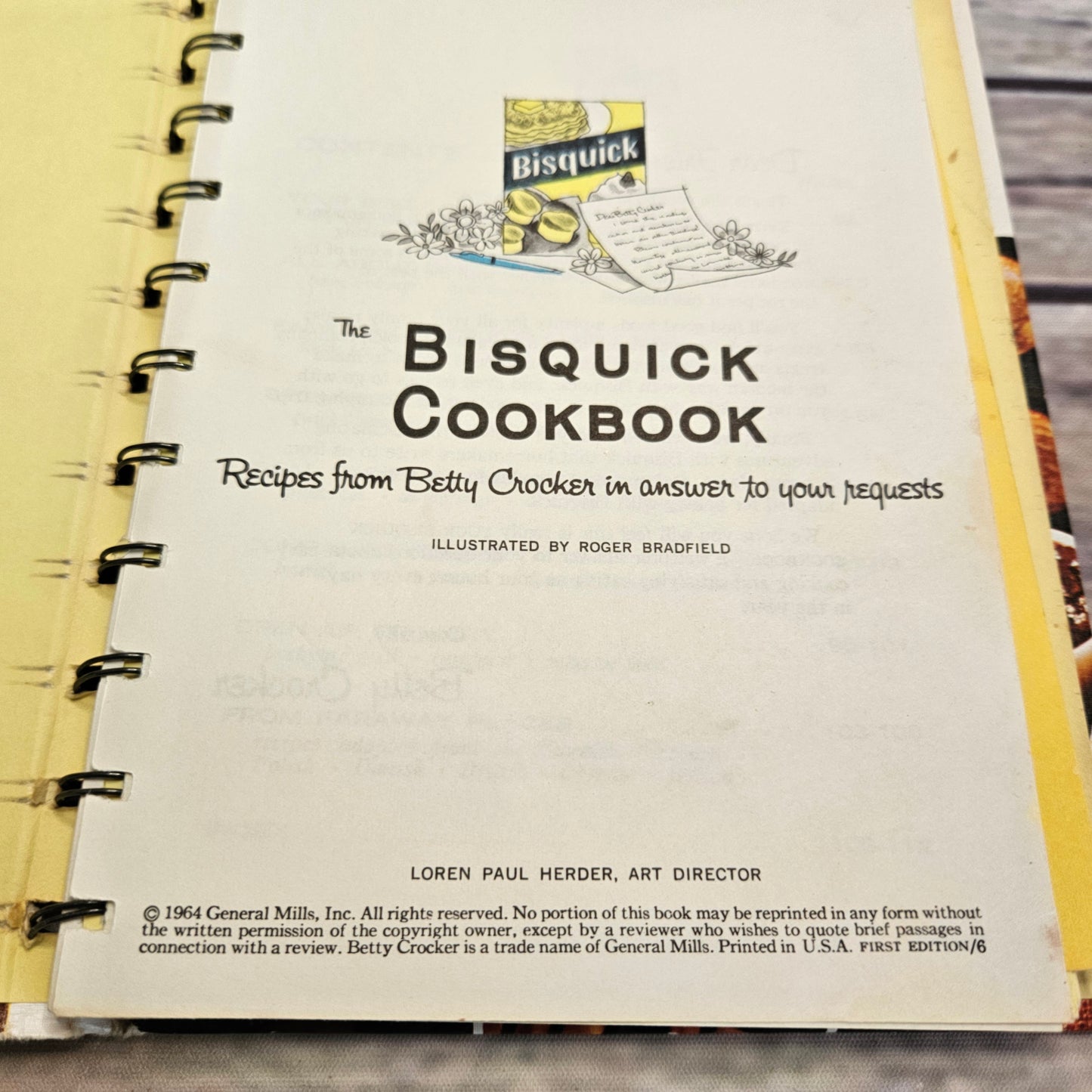 Vintage Cookbook Betty Crocker Bisquick Cookbook 1964 First Edition Spiral Bound Hardcover