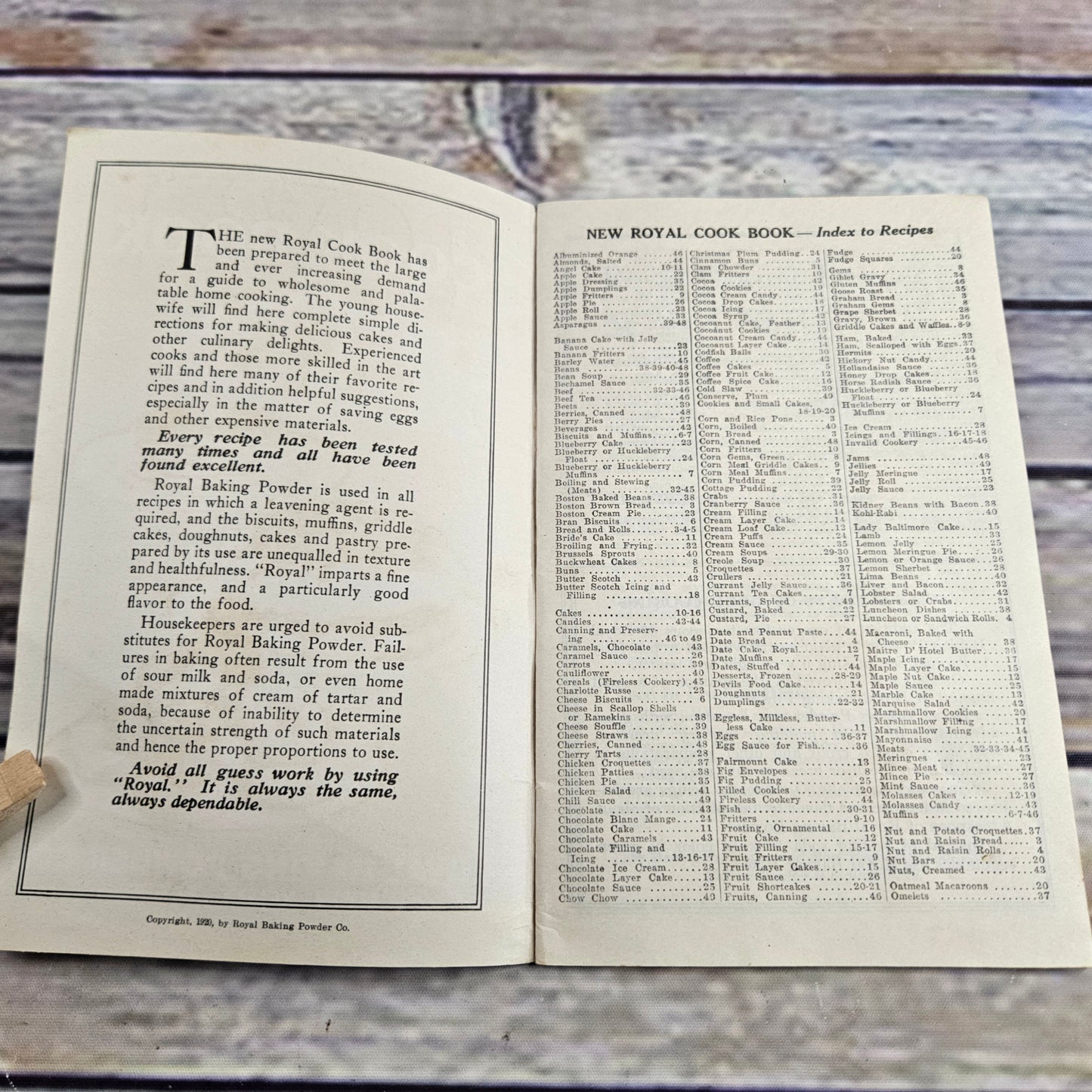 Vintage Cookbook Royal Baking Powder Co 1930 Standard Brands Royal Cook Book - At Grandma's Table