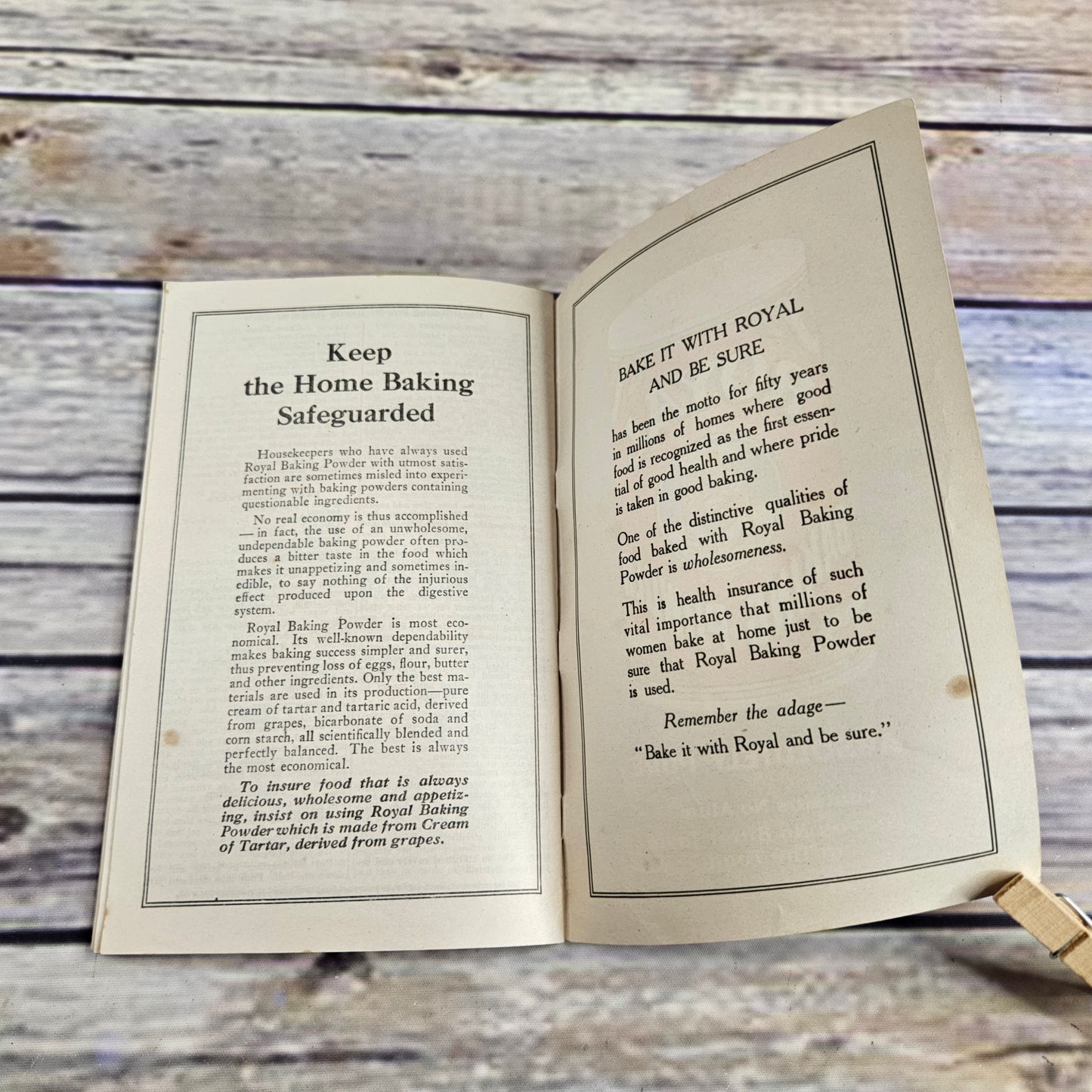 Vintage Cookbook Royal Baking Powder Co 1930 Standard Brands Royal Cook Book - At Grandma's Table