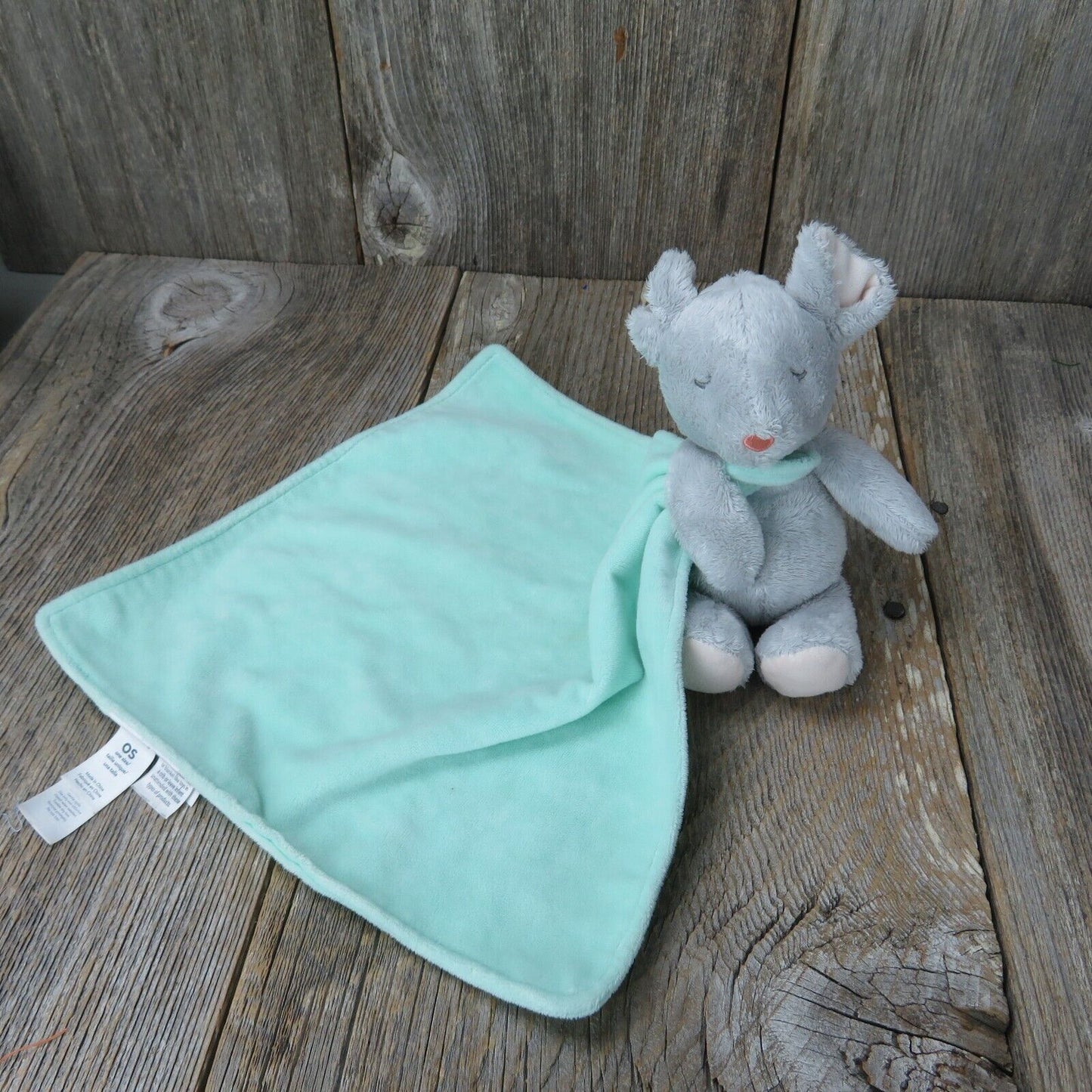 Mouse Plush Blanket Mint Green Lovey Lovie Security Carter's Stuffed Animal