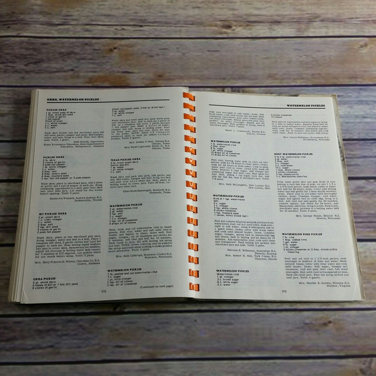 Vintage Vegetables Cookbook Favorite Recipes of Home Economics Teachers 1966 2000 Vegetables Recipes Including Fruits Spiral Bound