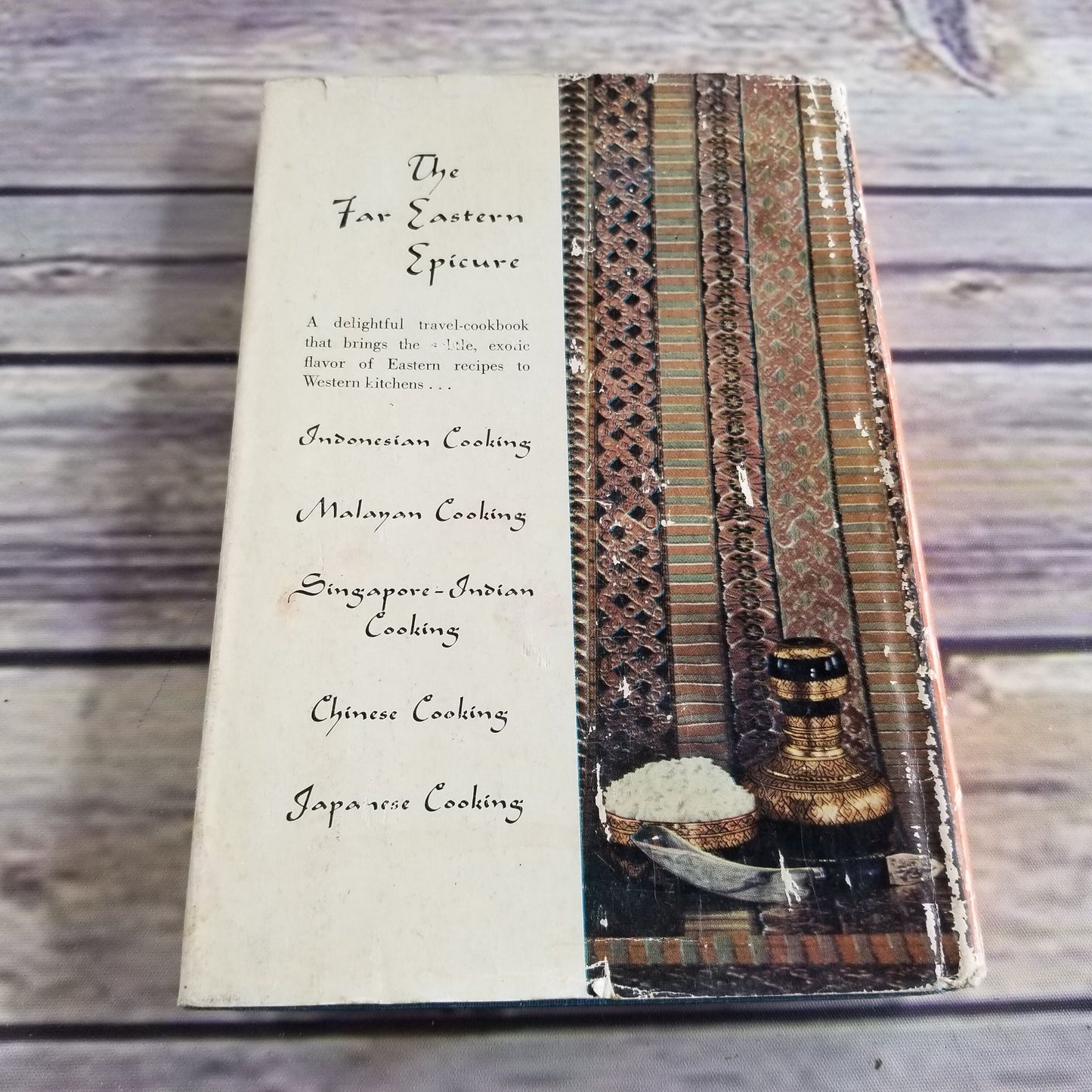 Vintage Cookbook The Far Eastern Epicure 1958 First Edition Hardcover WITH Dust Jacket Malaya Singapore Hong Kong and Japan Japanese