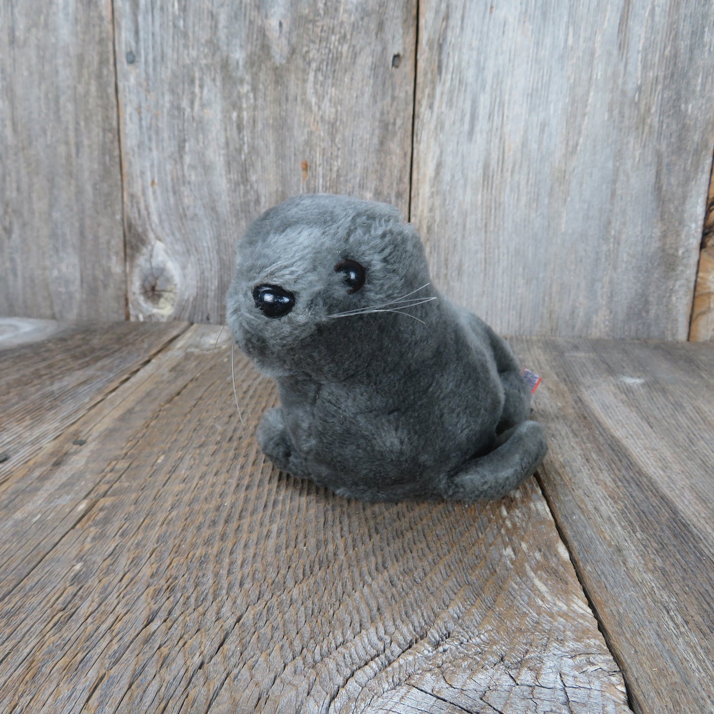 Vintage Seal Plush Sea Lion Grey Stuffed Animal 1976 Dakin Ocean Sea Toy Doll