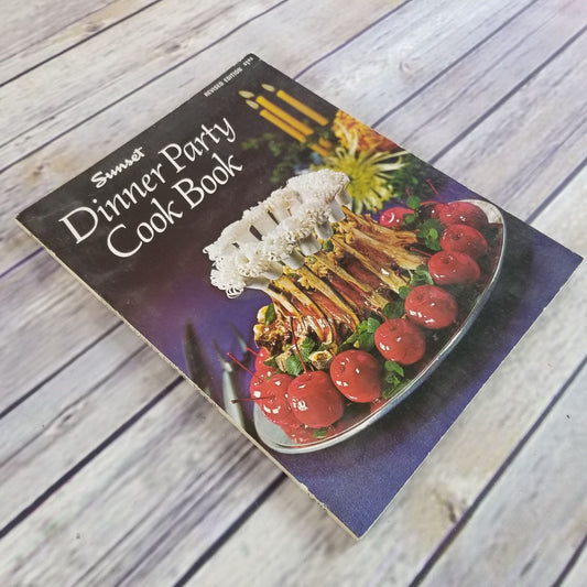 Vintage Cookbook Sunset Dinner Party Cook Book Dinner Party Recipes and Menus 1972 Paperback
