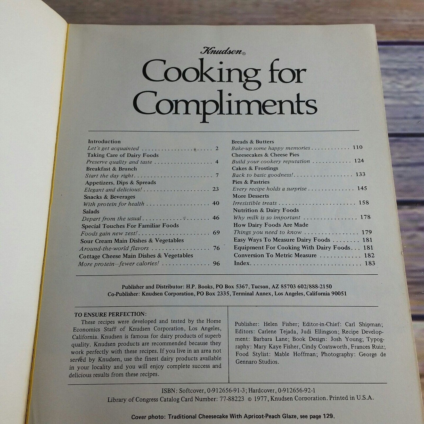 Vintage Cookbook Cooking For Compliments Knudsen Dairy Products Recipes Promo Paperback HP Books Knudsen Recipes 1977