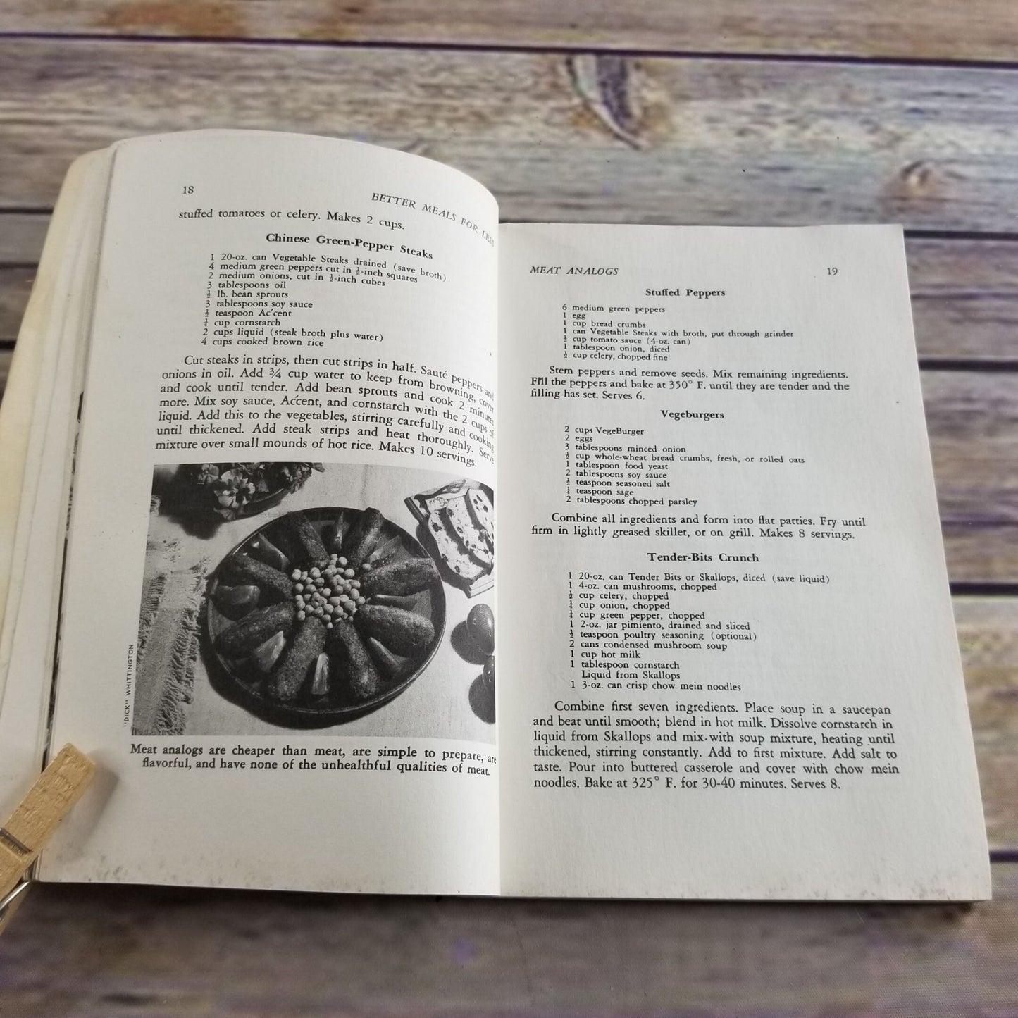 Vintage Cookbook Vegetarian Better Meals For Less 1975 Seventh Day Adventists Recipes Paperback