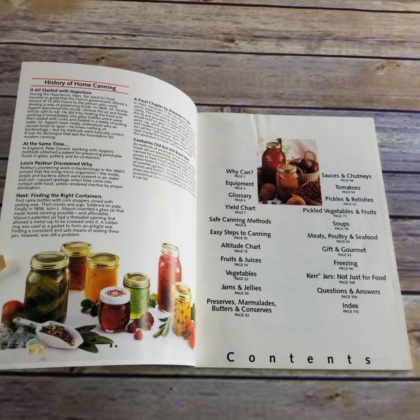 Vintage Kerr Home Canning Book Kitchen Cookbook Recipes 1990 Booklet Canning Tips Food Preservation Freezing