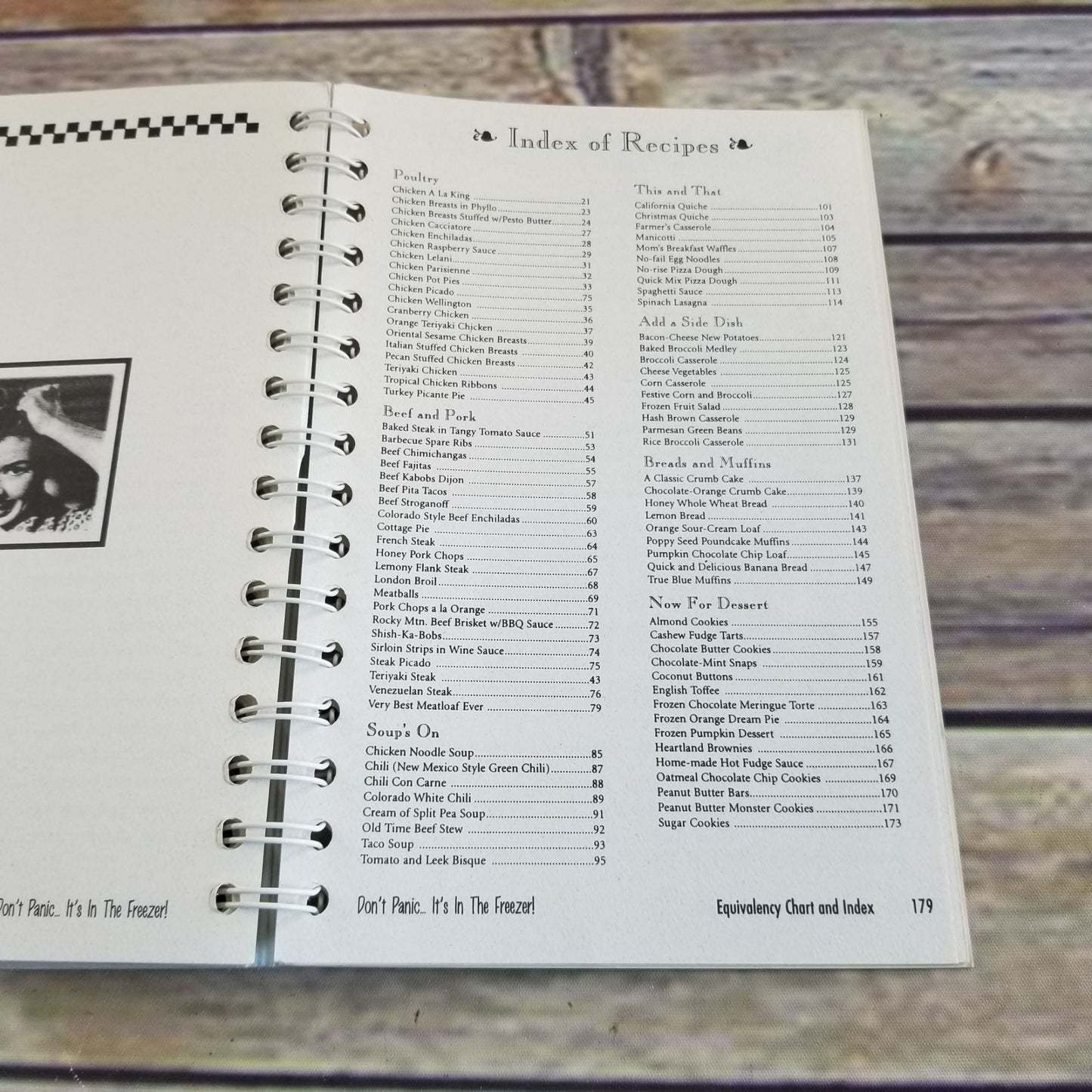 Vintage Cookbook Don't Panic It's In the Freezer Make Ahead Recipes Meal Prep 1997 Spiral Bound