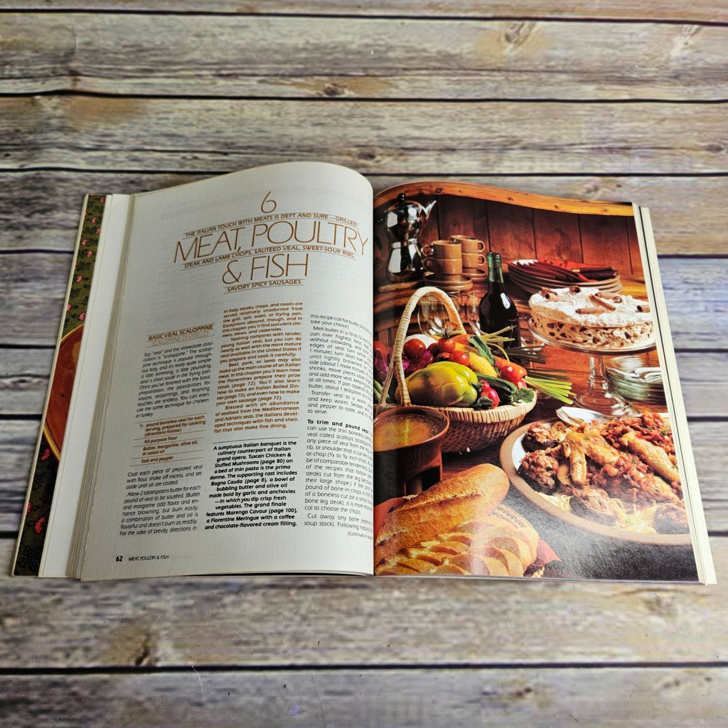 Vintage Cookbook Sunset Italian Cook Book Recipes 1987 Paperback From Antipasto to Zabaglione