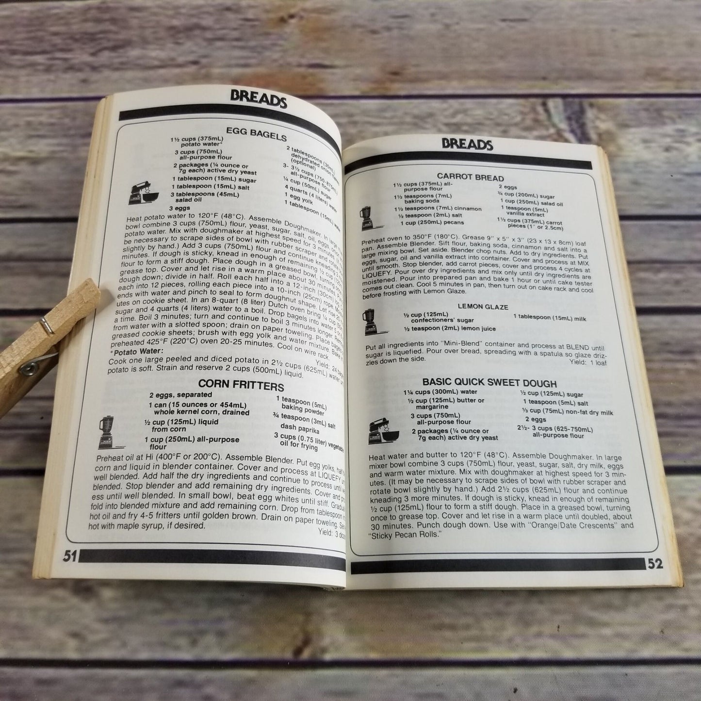 Vintage Oster Kitchen Center Instructions Recipes Cookbook 1986 Litho Print USA Manual Paperback Booklet