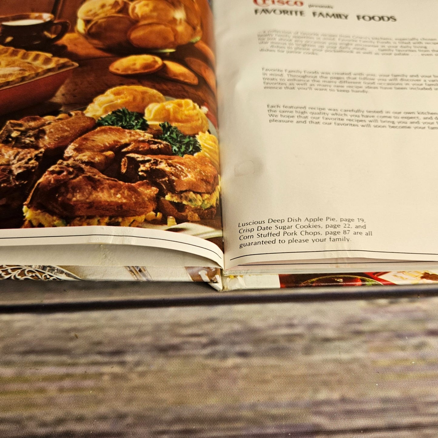 Vintage Cook Book Crisco Favorite Family Foods Cookbook Crisco Recipes 1973 Hardcover Procter and Gamble Promo