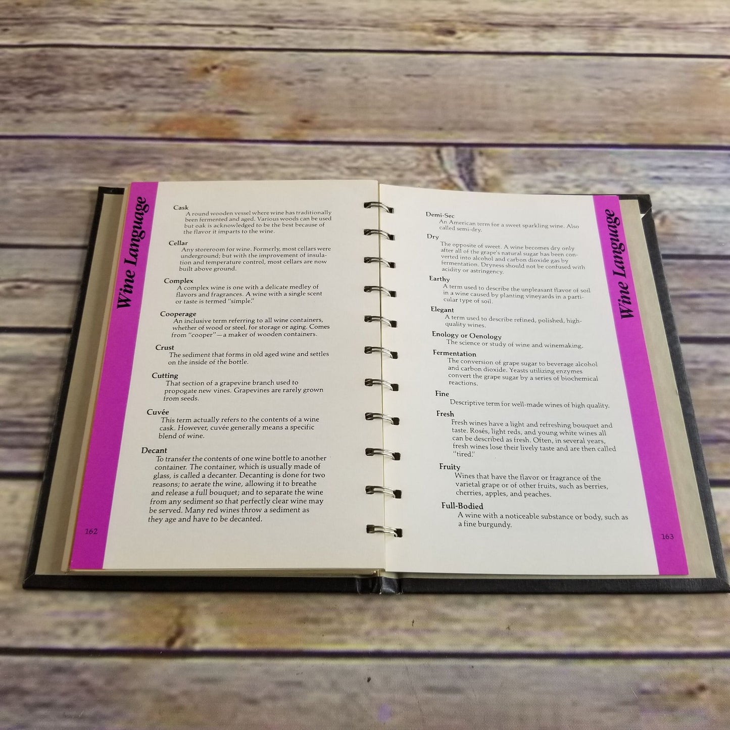 Vintage Cookbook Cheese and Wine Anytime Recipes 1982 Spiral Bound Hardcover Kraft, Inc. First Printing Promo Cookbook Kraft Kitchens