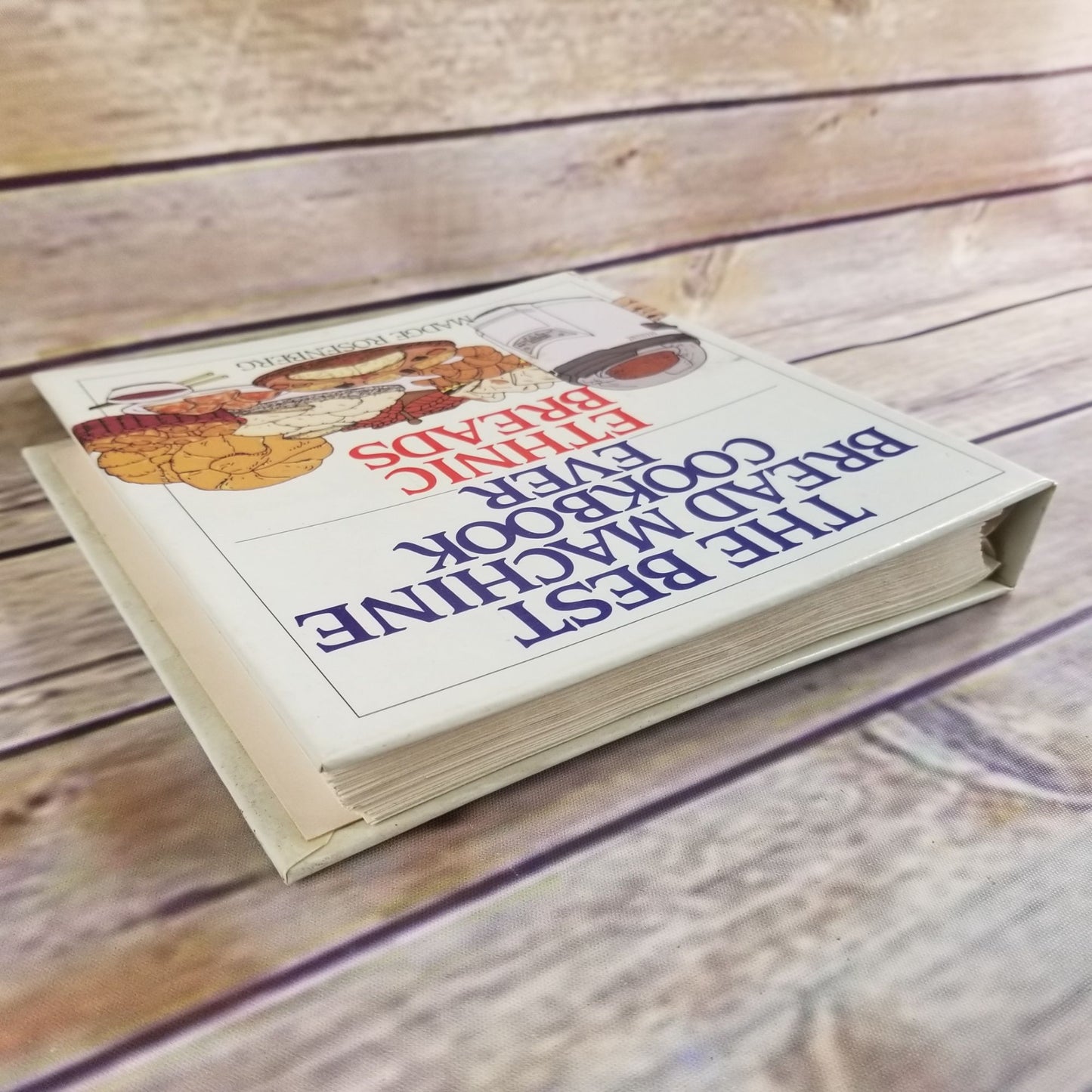 Vintage Cookbook The Best Bread Machine Cookbook Ever 1994 Ethnic Bread Recipes Spiral Bound Hardcover Madge Rosenberg