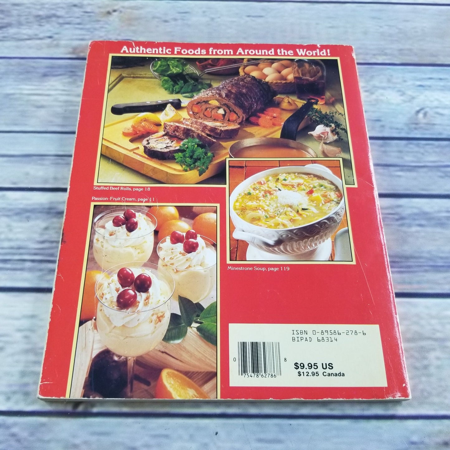 Vintage Cookbook Best of International Cooking Recipes 1984 Annette Wolter and Christian Teubner Paperback HP Books 1980s