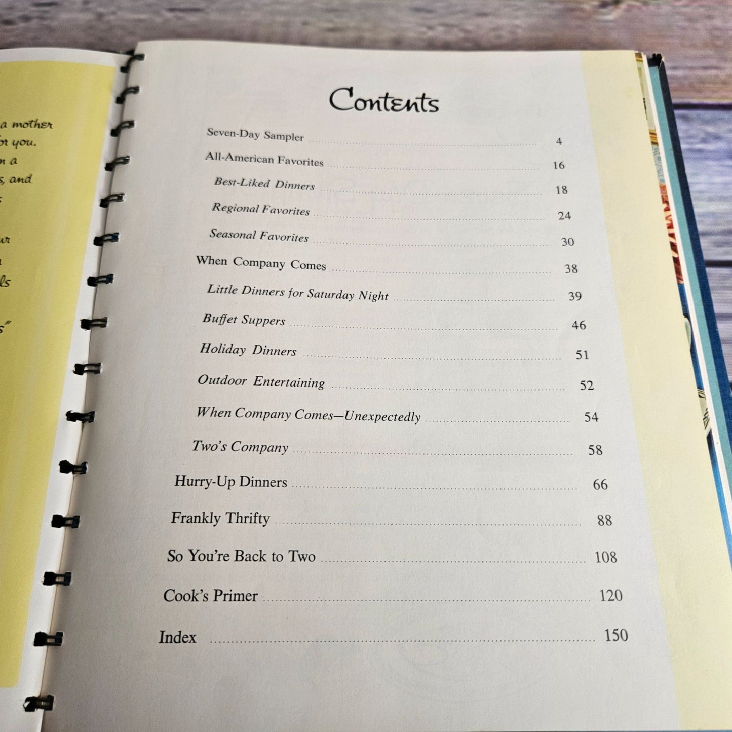 Vintage Cookbook Betty Crocker New Dinner for Two Recipes 1972 Hardcover Spiral Bound Thirteenth Printing