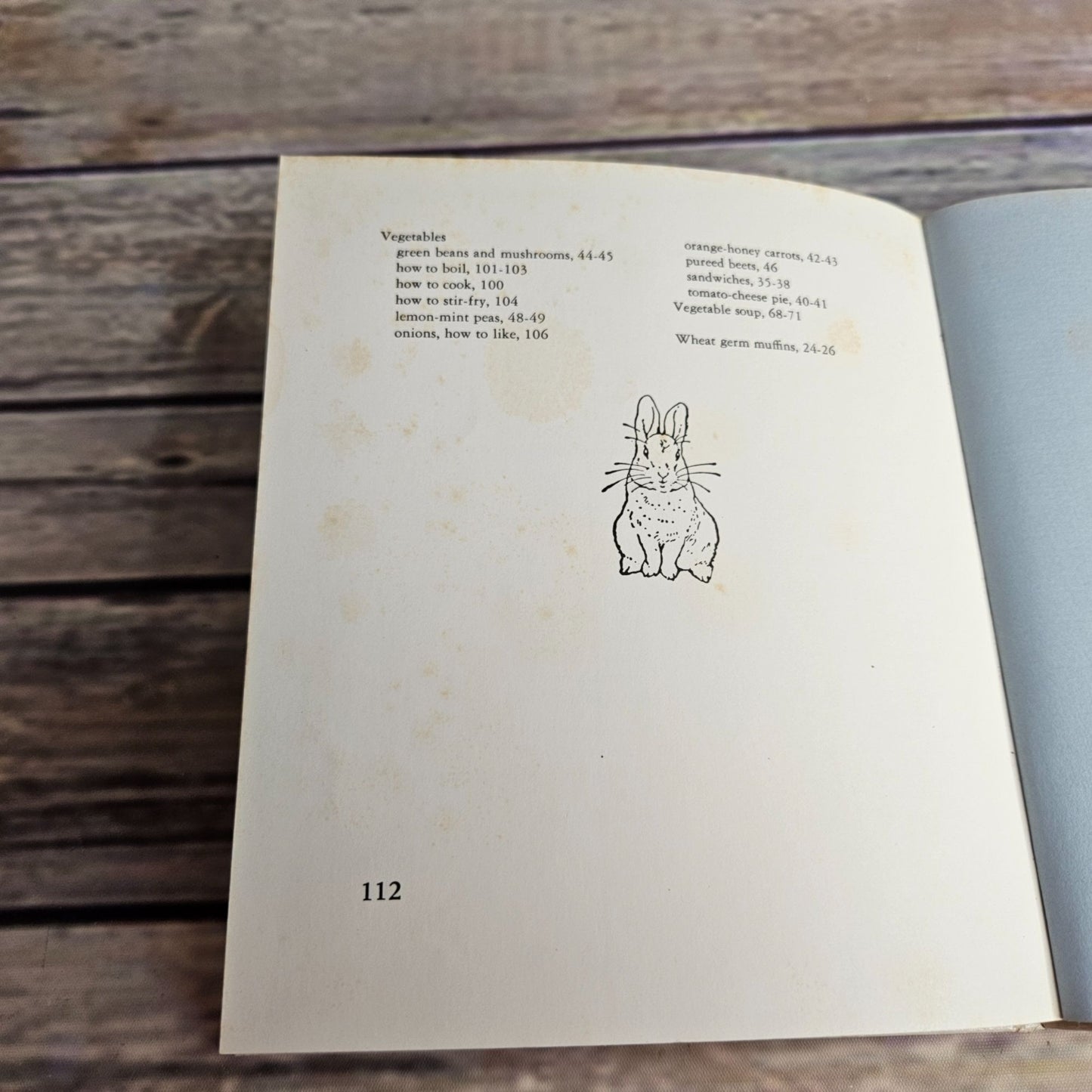 Vintage Kids Cookbook Peter Rabbit Natural Foods Book 1977 Hardcover Beatrix Potter Arnold Dobrin