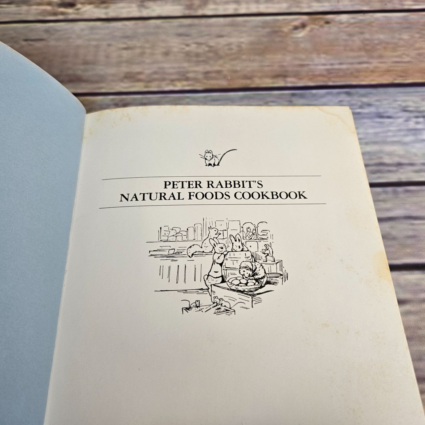 Vintage Kids Cookbook Peter Rabbit Natural Foods Book 1977 Hardcover Beatrix Potter Arnold Dobrin