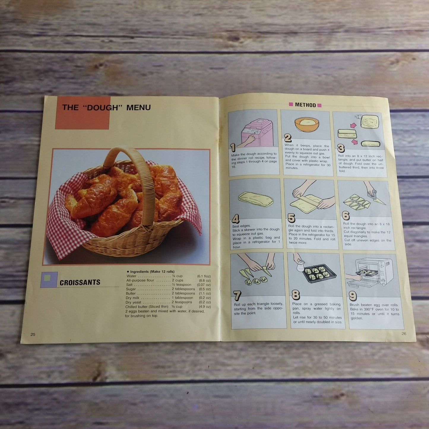 Vintage Hitachi Bread Maker Instructions Recipes Manual Bread Bakery Cook Book HB -B101 Automatic Home Bakery Booklet