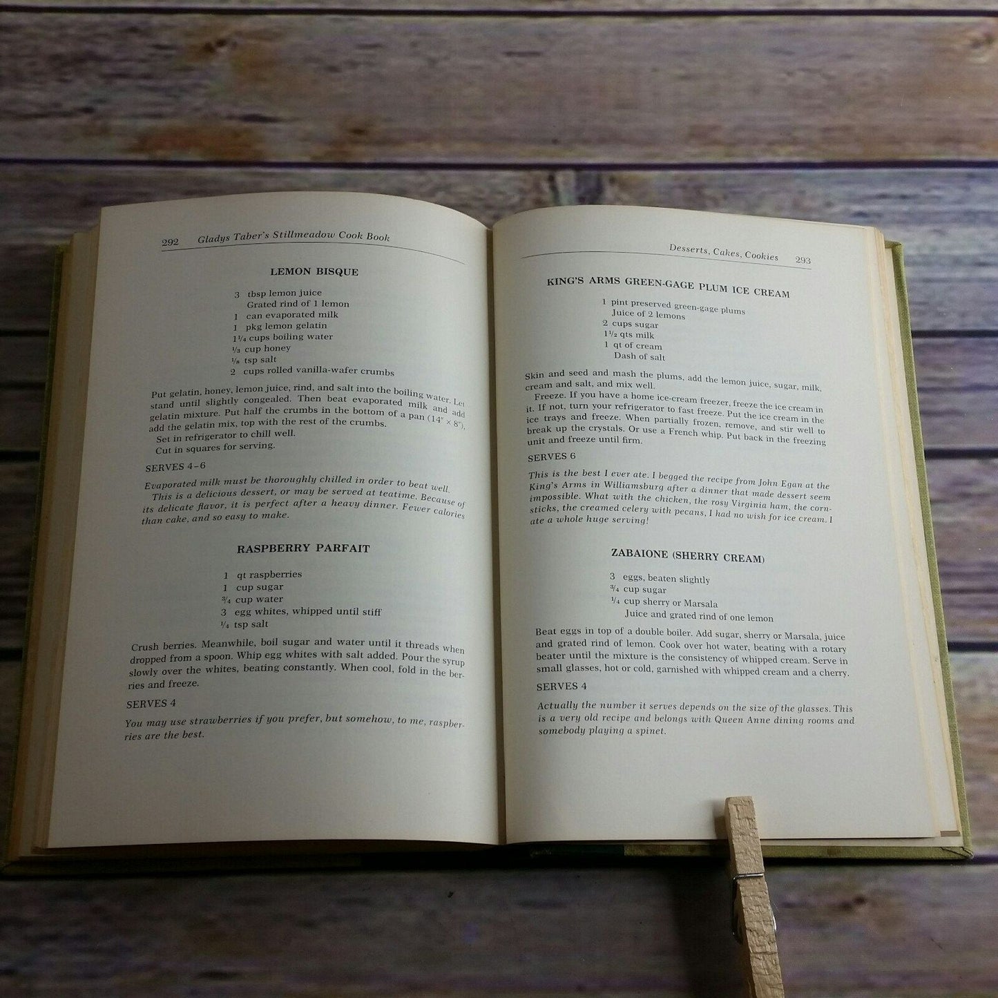 Vintage Cookbook Stillmeadow Cook Book 1965 Hardcover NO Dust Jacket Gladys Taber First Edition