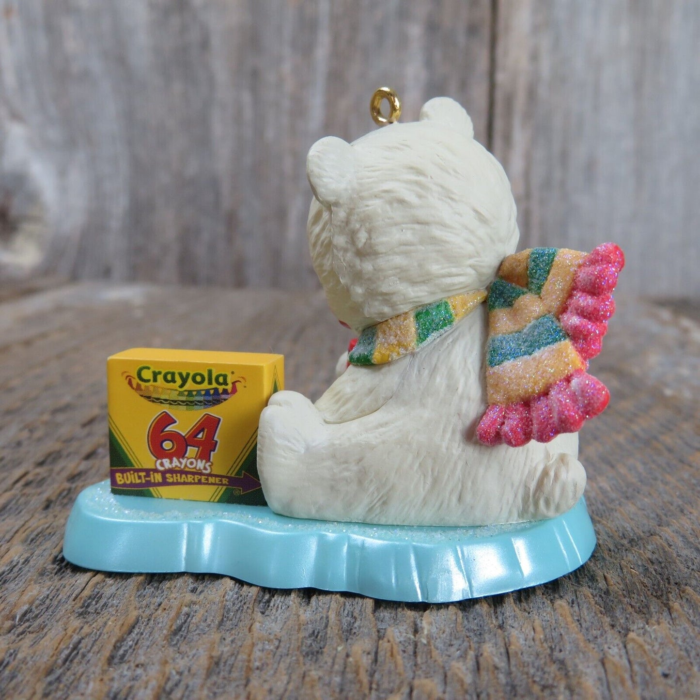 Crayola Crayons Polar Bear Ornament Hallmark 2008 Coloring Fun Christmas