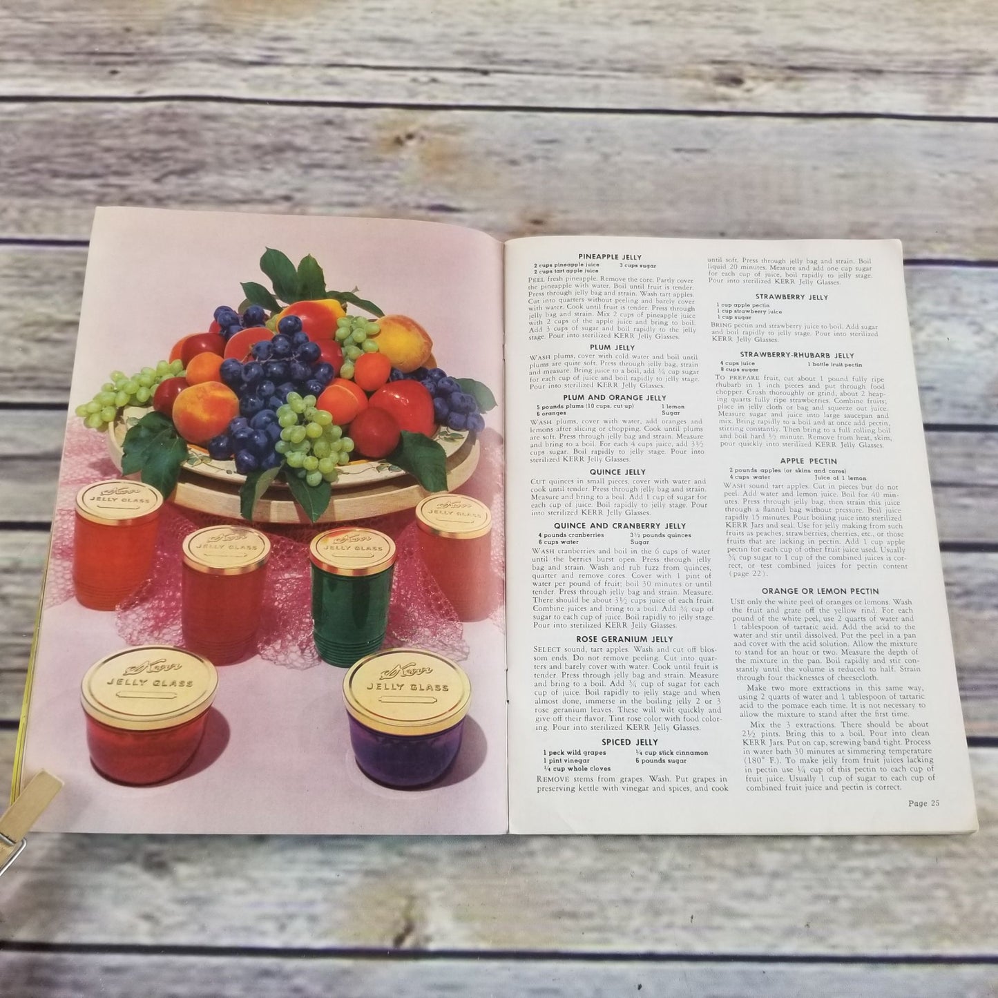 Vintage Kerr Home Canning and Freezing Book Cookbook Recipes 1958 Booklet Food Preservation Promo Ads Advertising