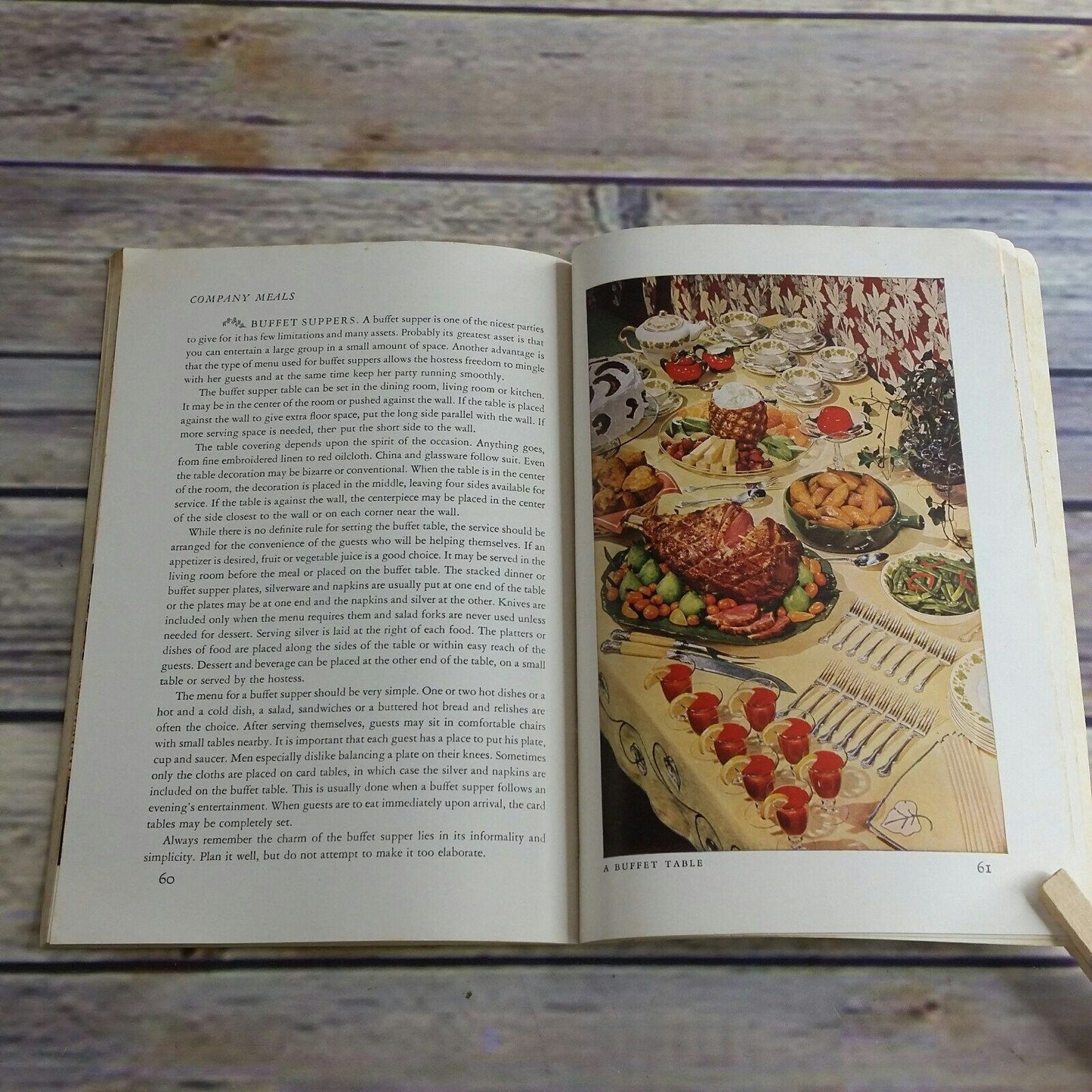 Vintage Cookbook The Perfect Hostess Westmorland Sterling Division 1946 Paperback Nancy Prentiss Tableware Centerpieces Menus What to Serve