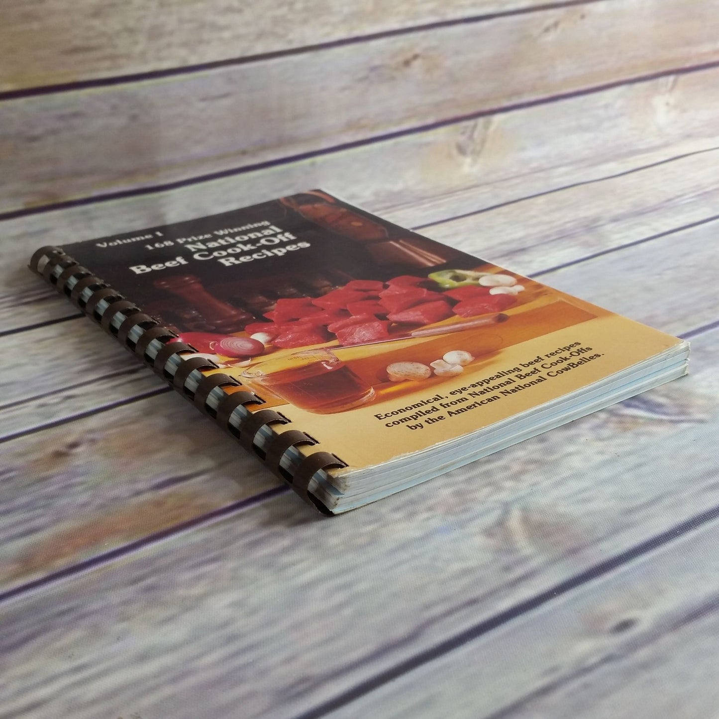 Vintage Cookbook National Beef Cook Off Recipes 168 Prize Winning Recipes Volume 1 Spiral Bound 1980s Cowbelles