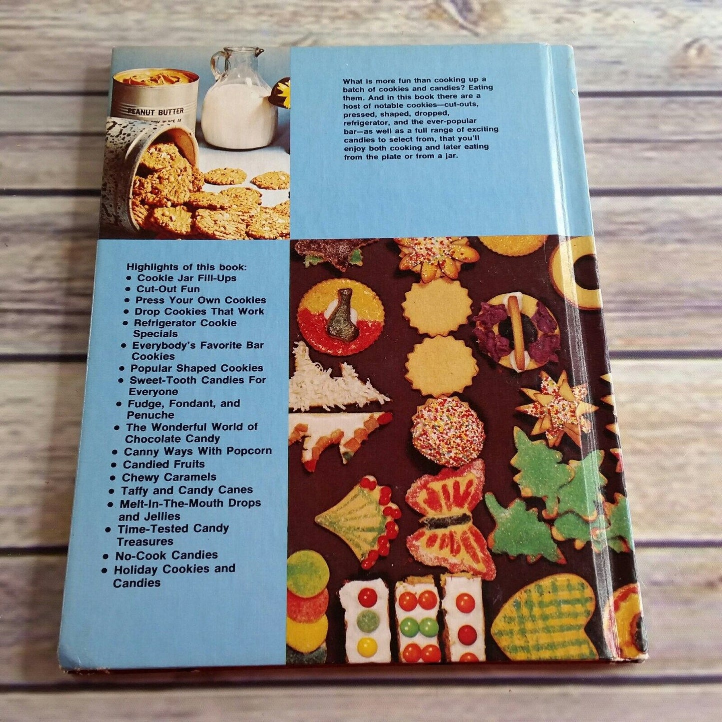 Vintage Cookbook Cookies and Candies Recipes Family Circle Library of Creative Cooking Hardcover NO Dust Jacket 1978