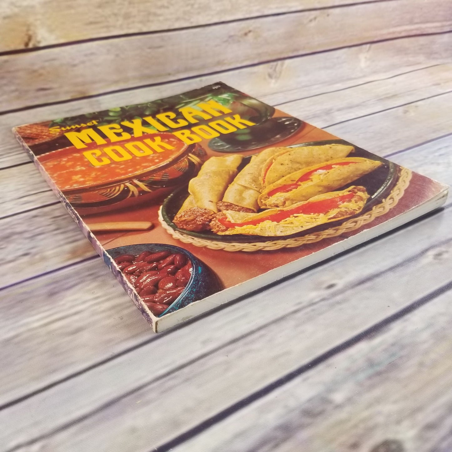 Vintage Cookbook Sunset Mexican Cook Book Tortillas Tamales Soups Salads Vegetables Rice 1971 Paperback