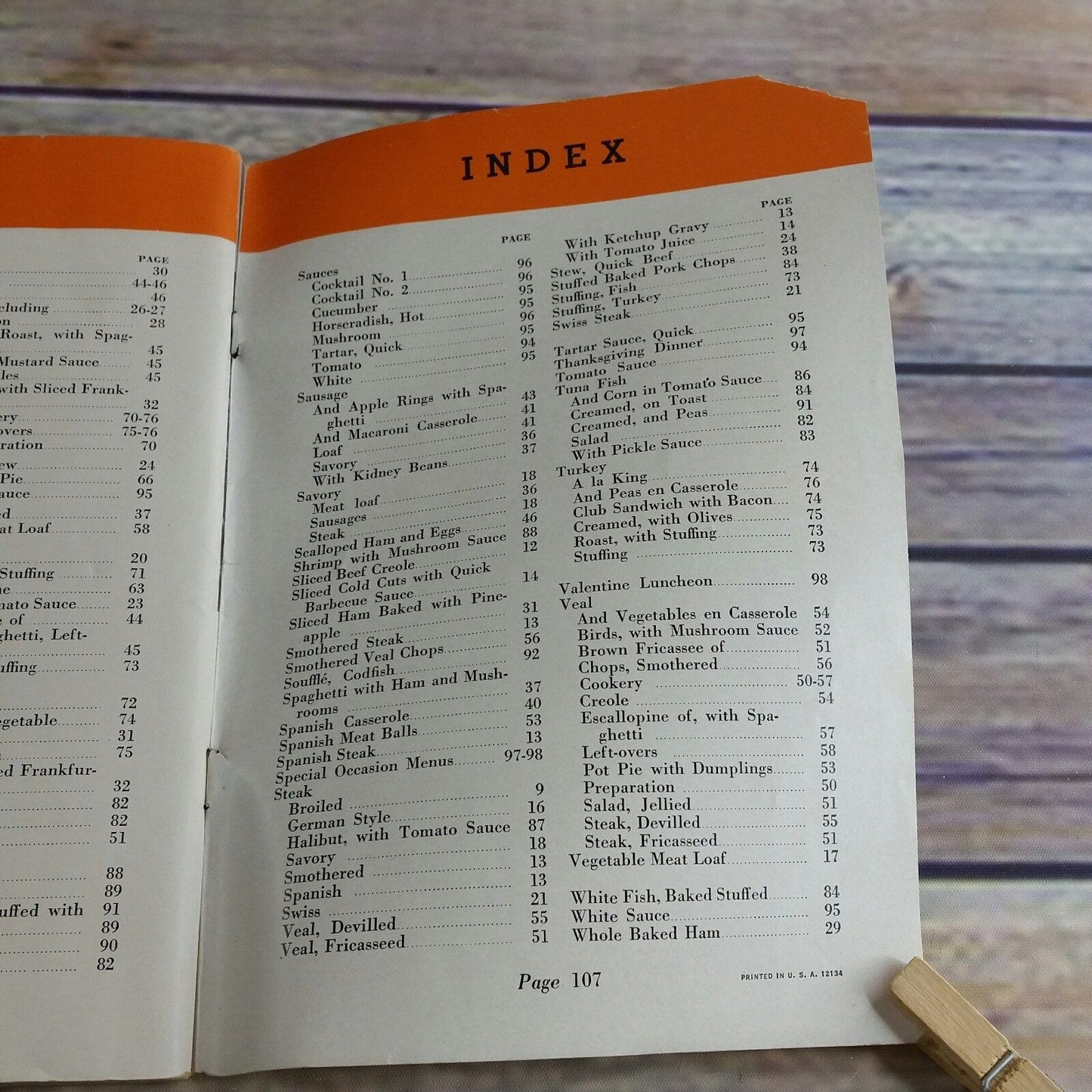 Vintage Cookbook Heinz Book of Meat Cookery Promo 1934 Meat Recipes Paperback Booklet