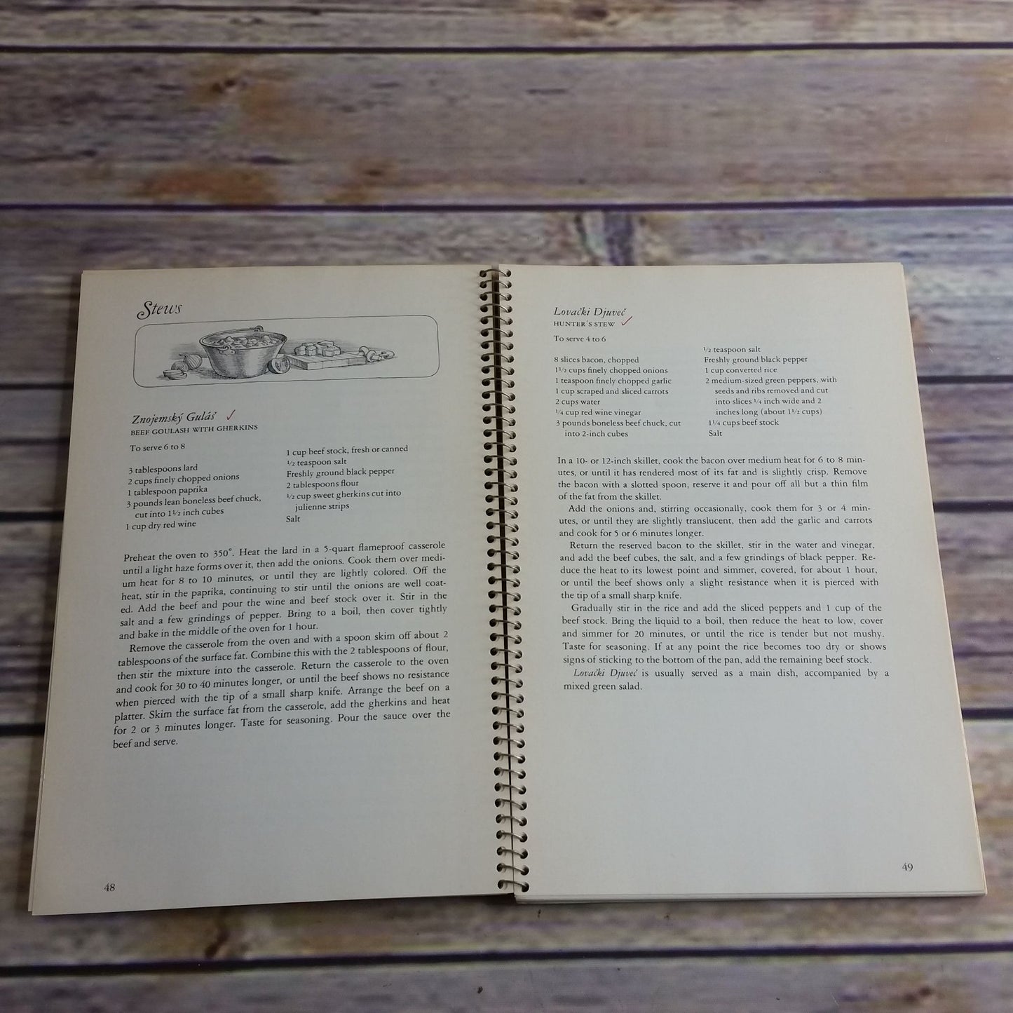 Vtg Austrian Cookbook The Cooking of Viennas Empire Time Life Books Foods of the World 1968 Spiral Bound Austria