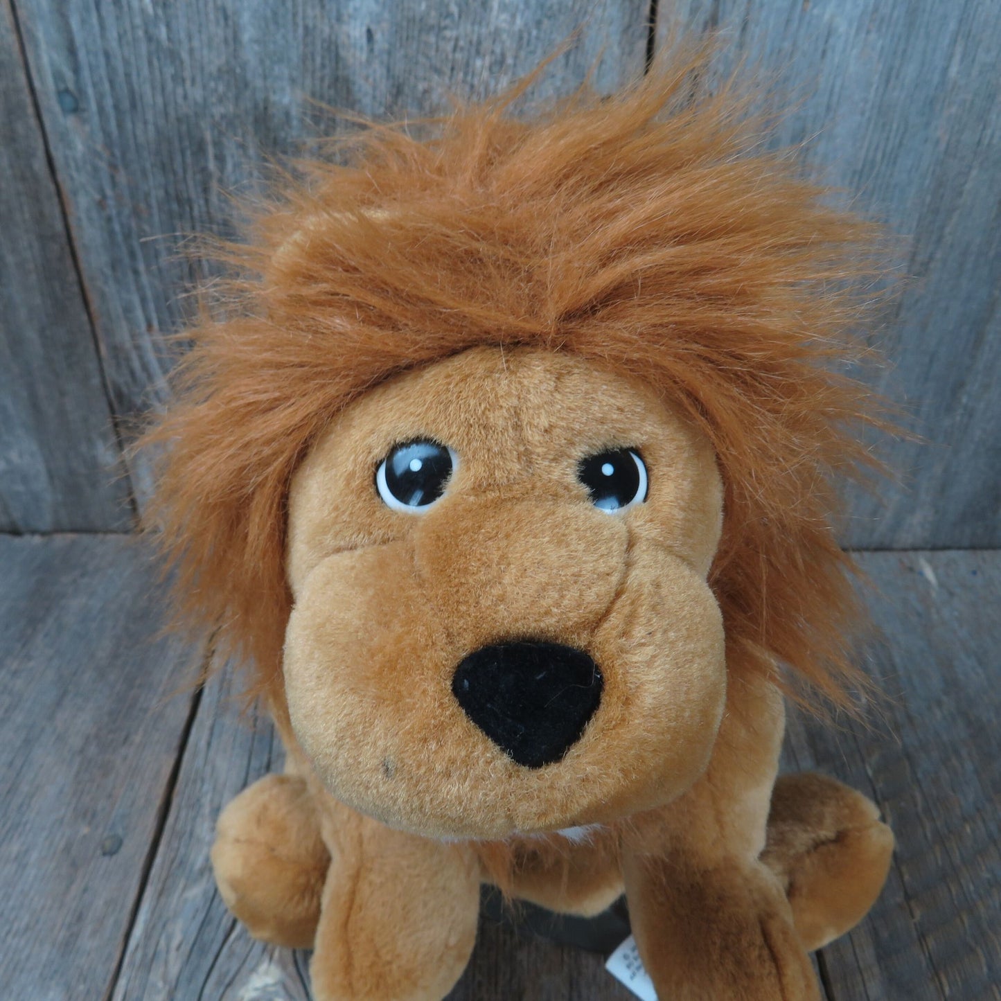 Vintage Roaring Lion Puppet Plush Cat Wild Stuffed Animal RBI Toys R Us 2000