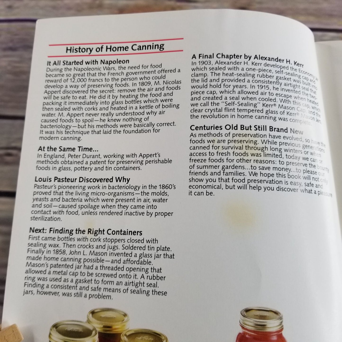 Vintage Kerr Home Canning Book Kitchen Cookbook Recipes 1990 Booklet Canning Tips Food Preservation Freezing