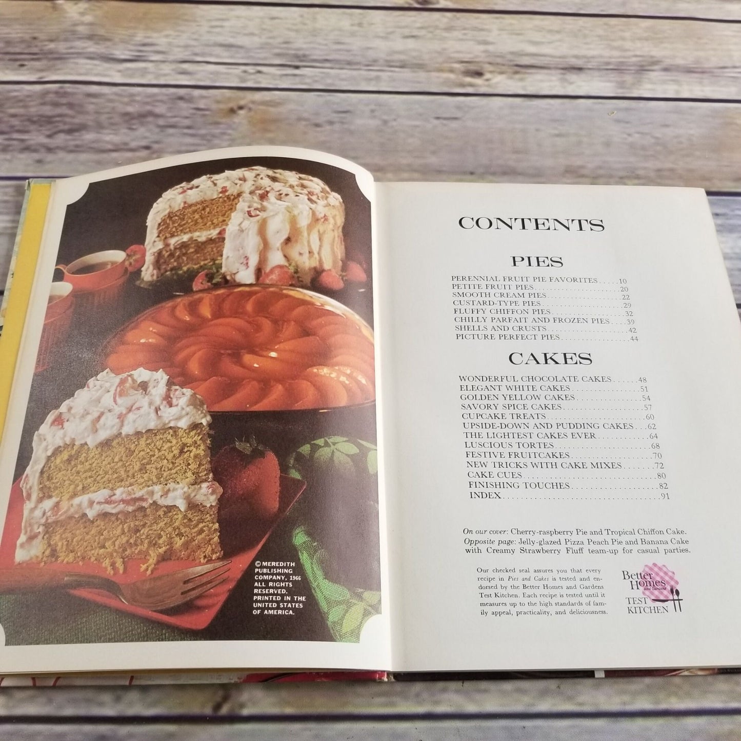 Vintage Cookbook Pies and Cakes Recipes Better Homes and Gardens 1966 Hardcover NO Dust Jacket