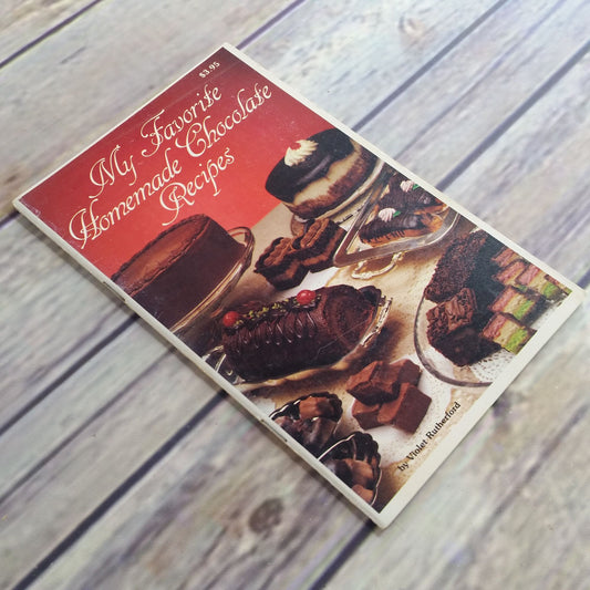 Vintage Cookbook My Favorite Homemade Chocolate Recipes 1988 Paperback Violet Rutherford Booklet Pamphlet