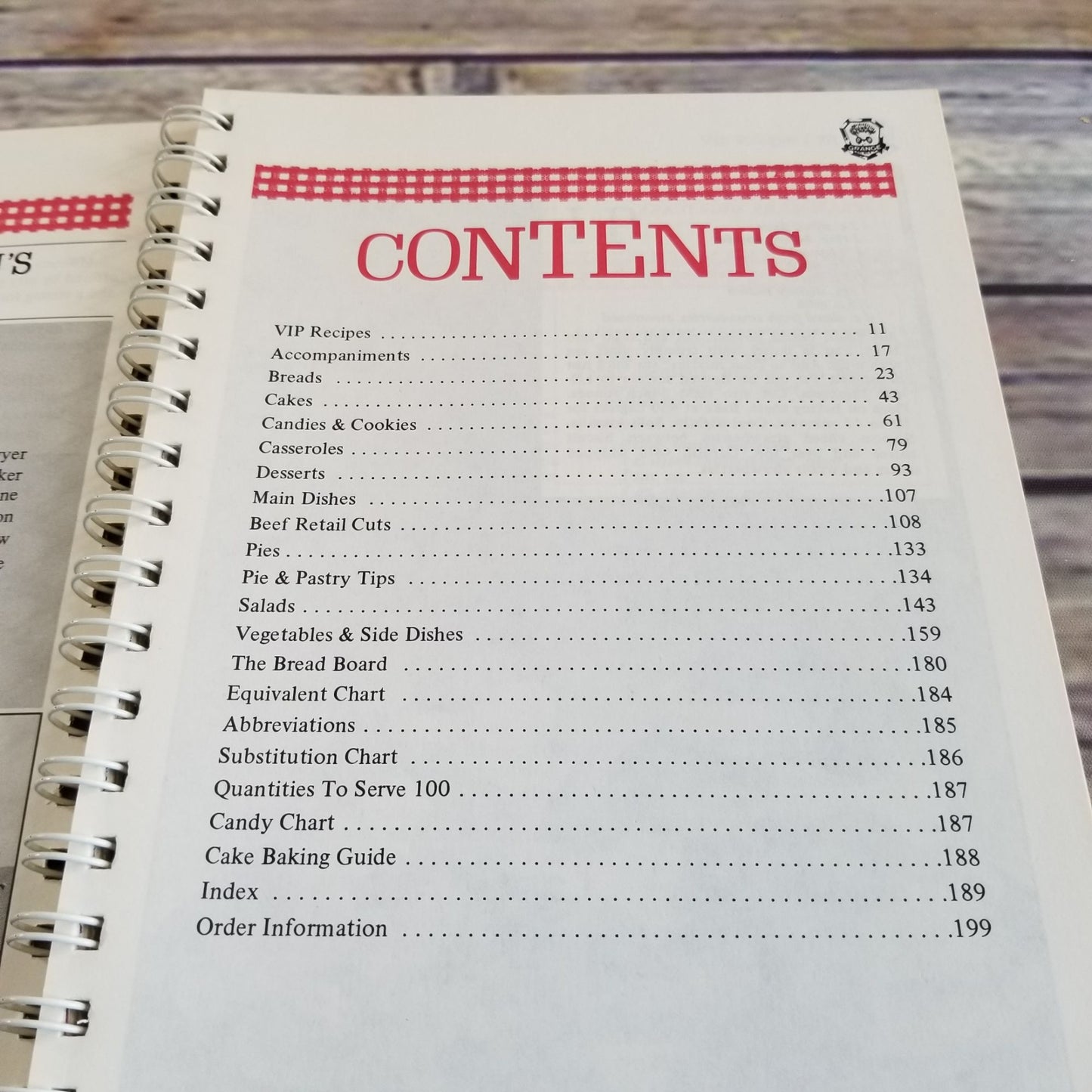 Vintage California Cookbook State Grange Recipes Are Naturally Good Eating 1985 Spiral Bound Paperback